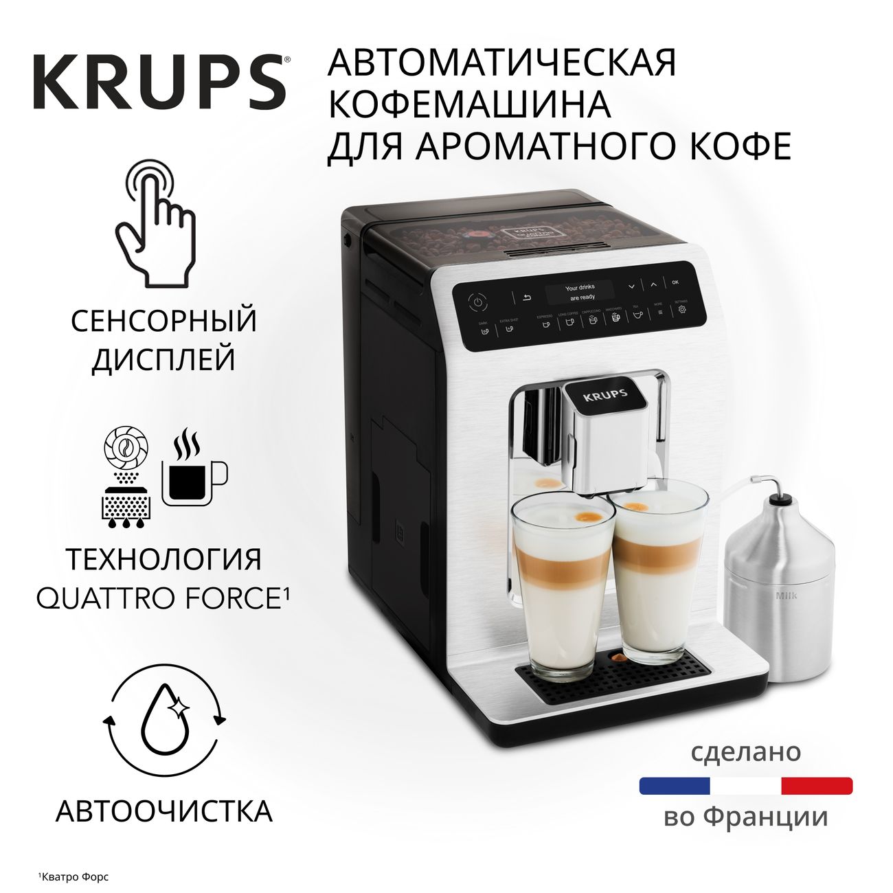 Кофемашина автоматическая Krups Evidence EA891C10 фото