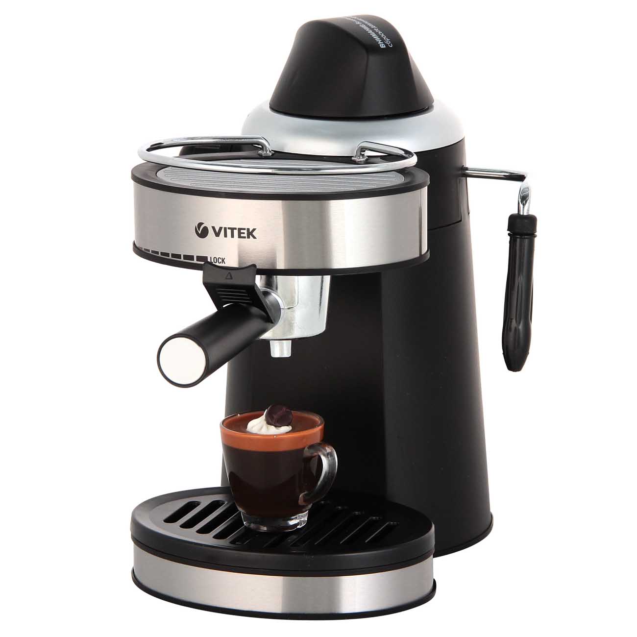 Кофеварка рожкового типа Vitek VT-1510 BK
