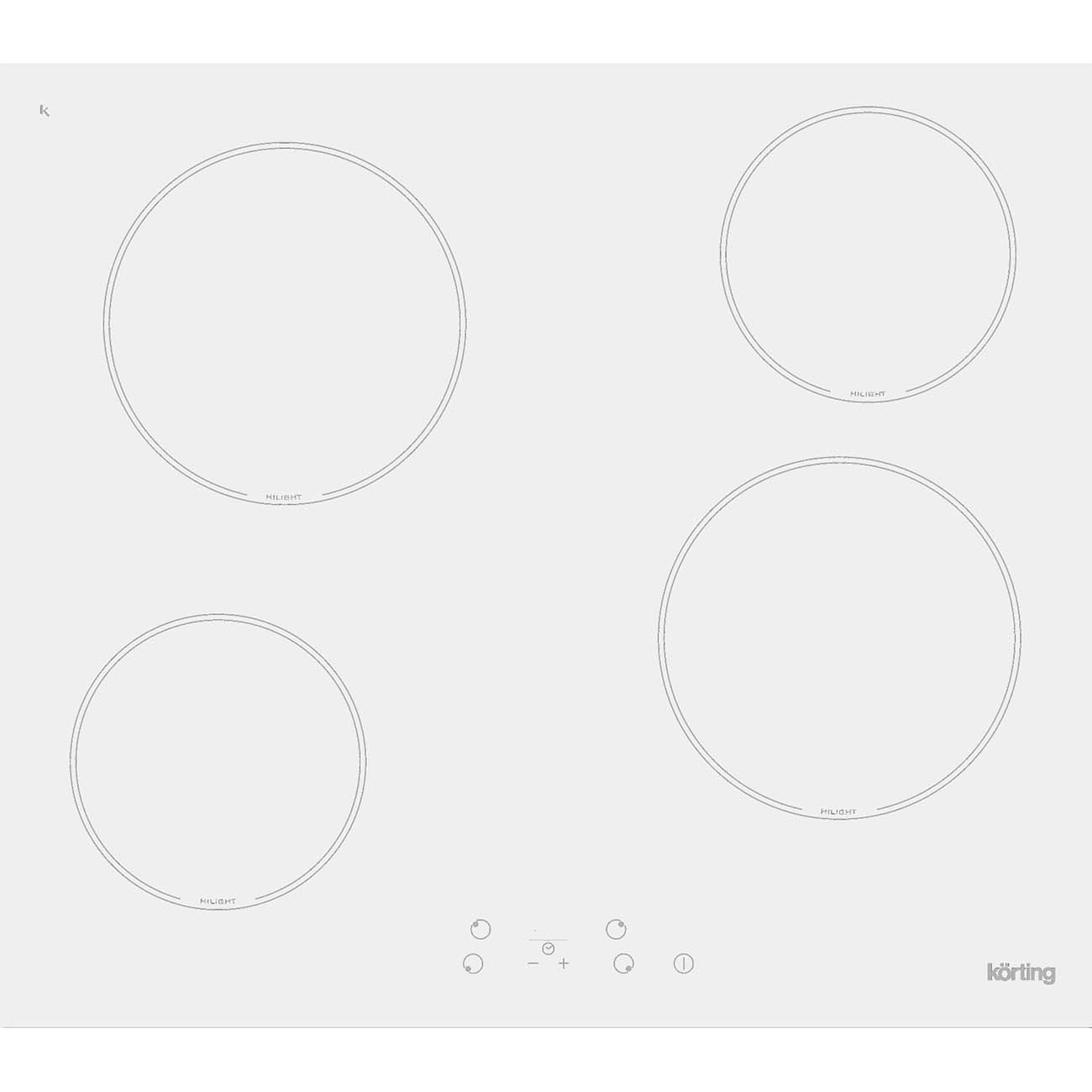 Встраиваемая электрическая панель Korting HK 62001 BW