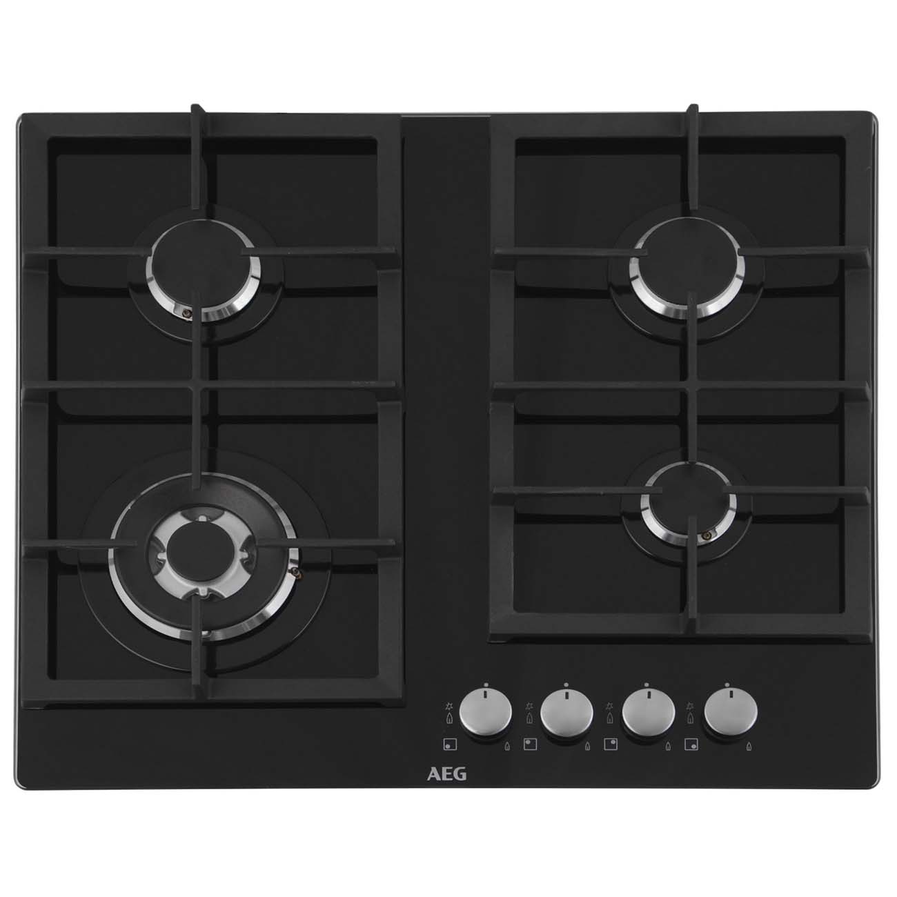 Встраиваемая газовая панель независимая AEG HKR64440NB фото