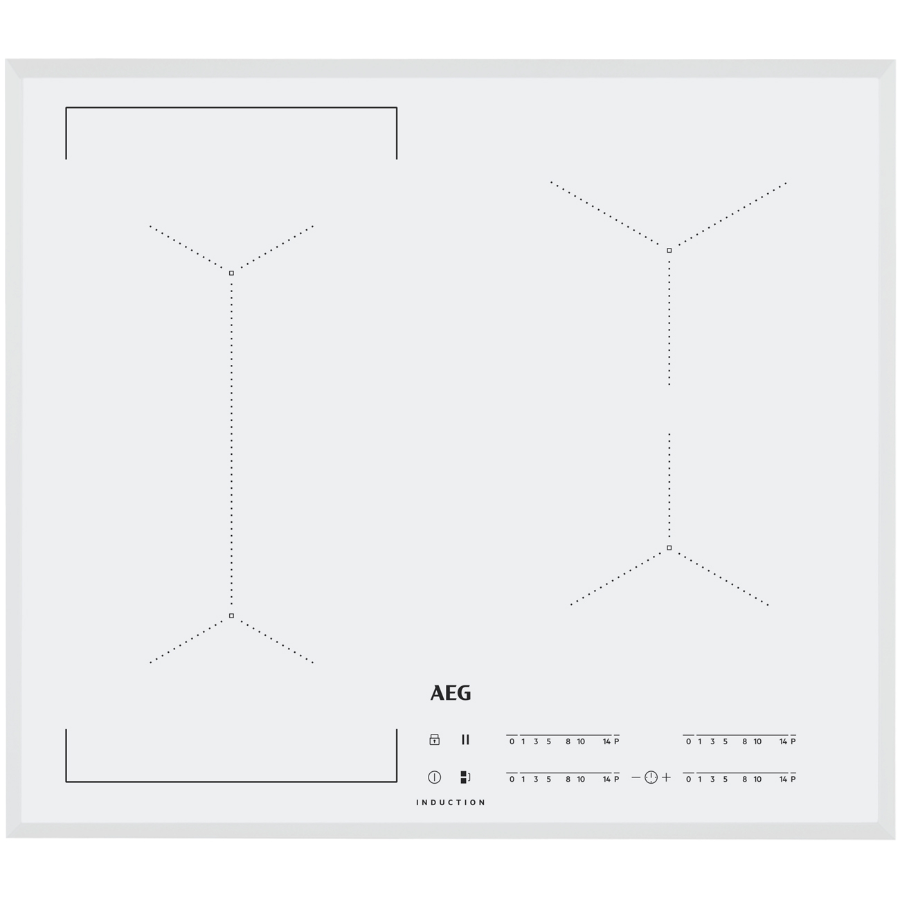 Встраиваемая индукционная панель независимая AEG IKR64443FW