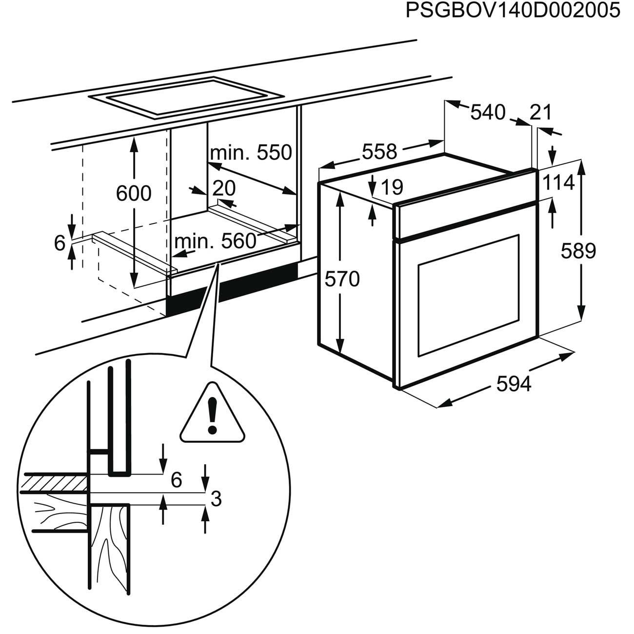Электрический духовой шкаф Electrolux Intuit 600 OEF5E50Z