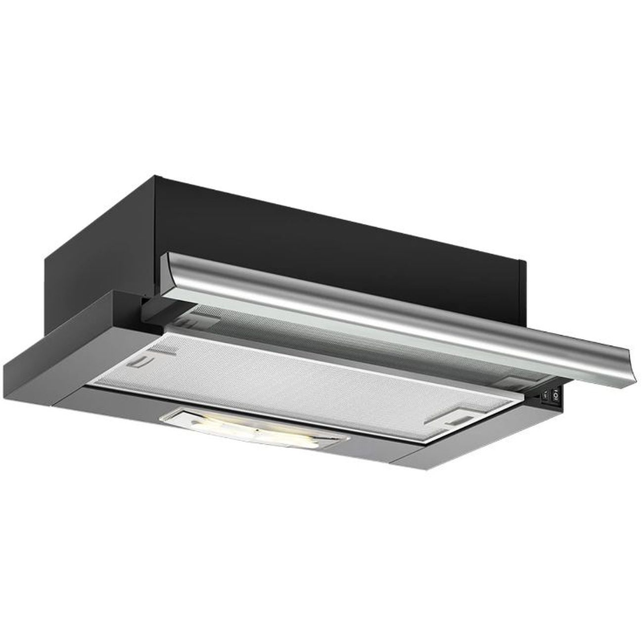 Вытяжка встраиваемая в шкаф Elikor Нейтрино 60 Black/Inox