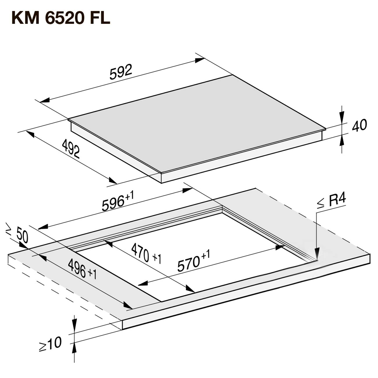 Встраиваемая электрическая панель Премиум Miele KM6520 FL