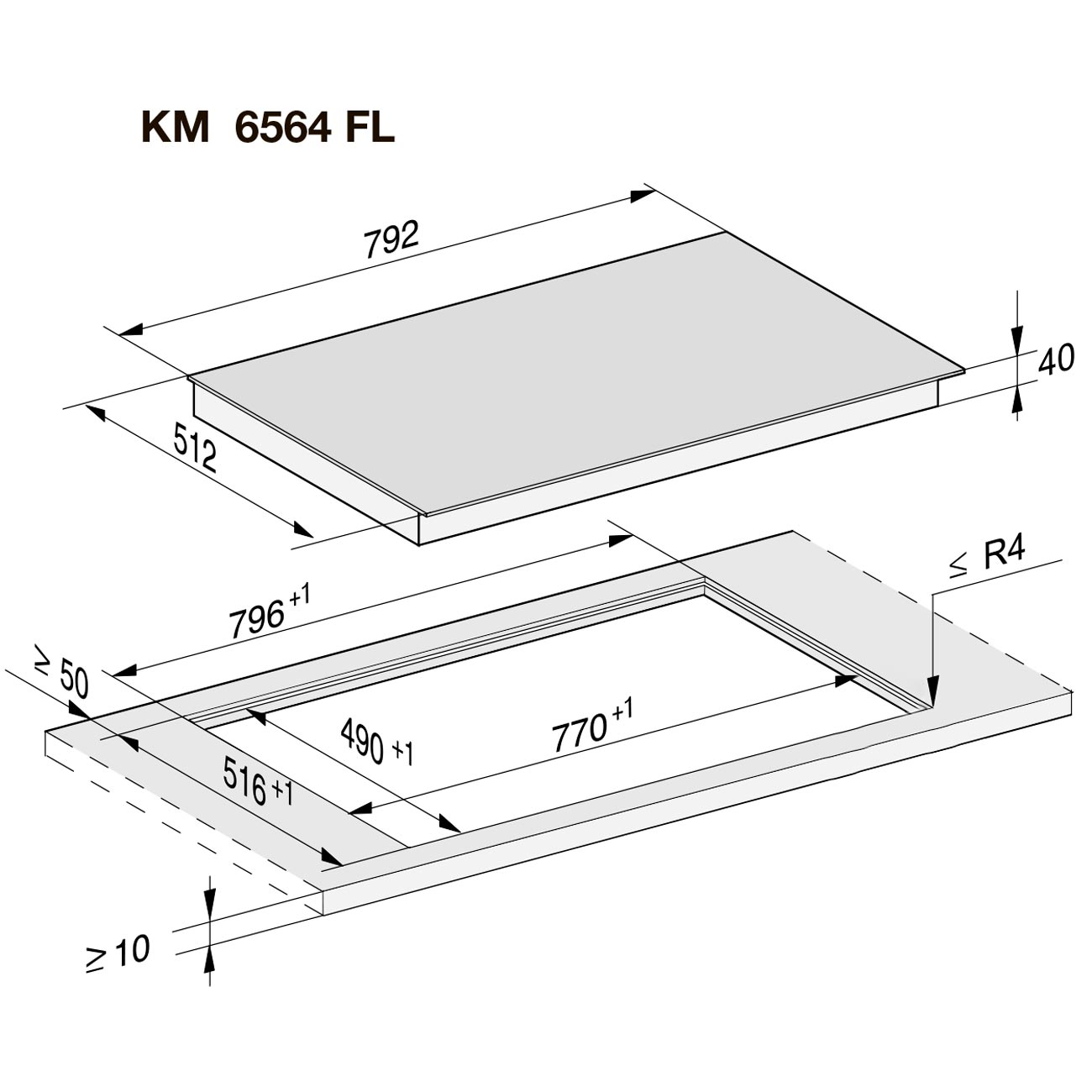 Встраиваемая электрическая панель Премиум Miele KM6564 FL