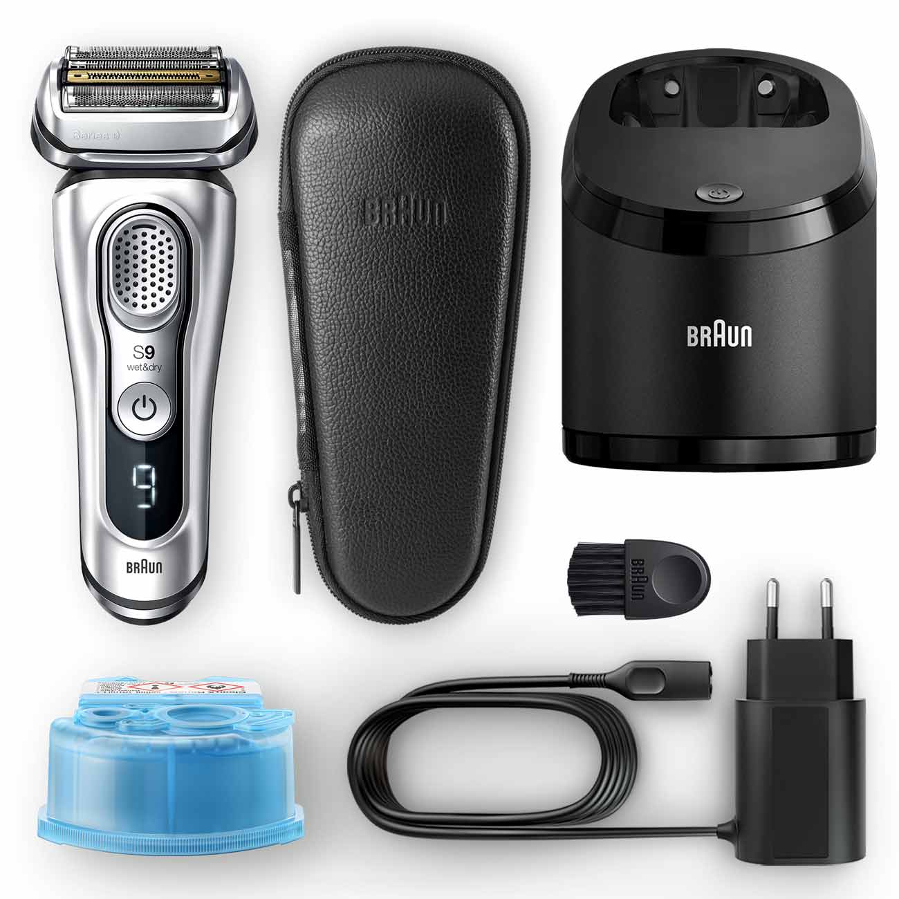 Электробритва Braun 9390cc серебристый