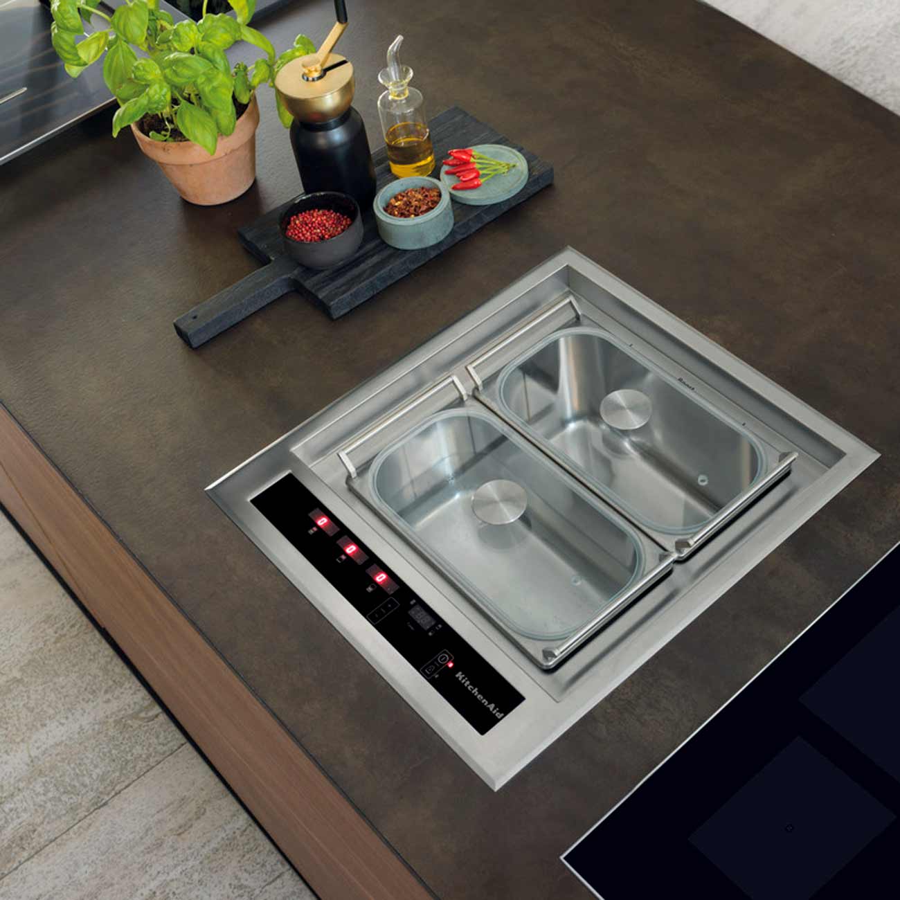 Встраиваемая индукционная панель независимая KitchenAid KHCMF 45000