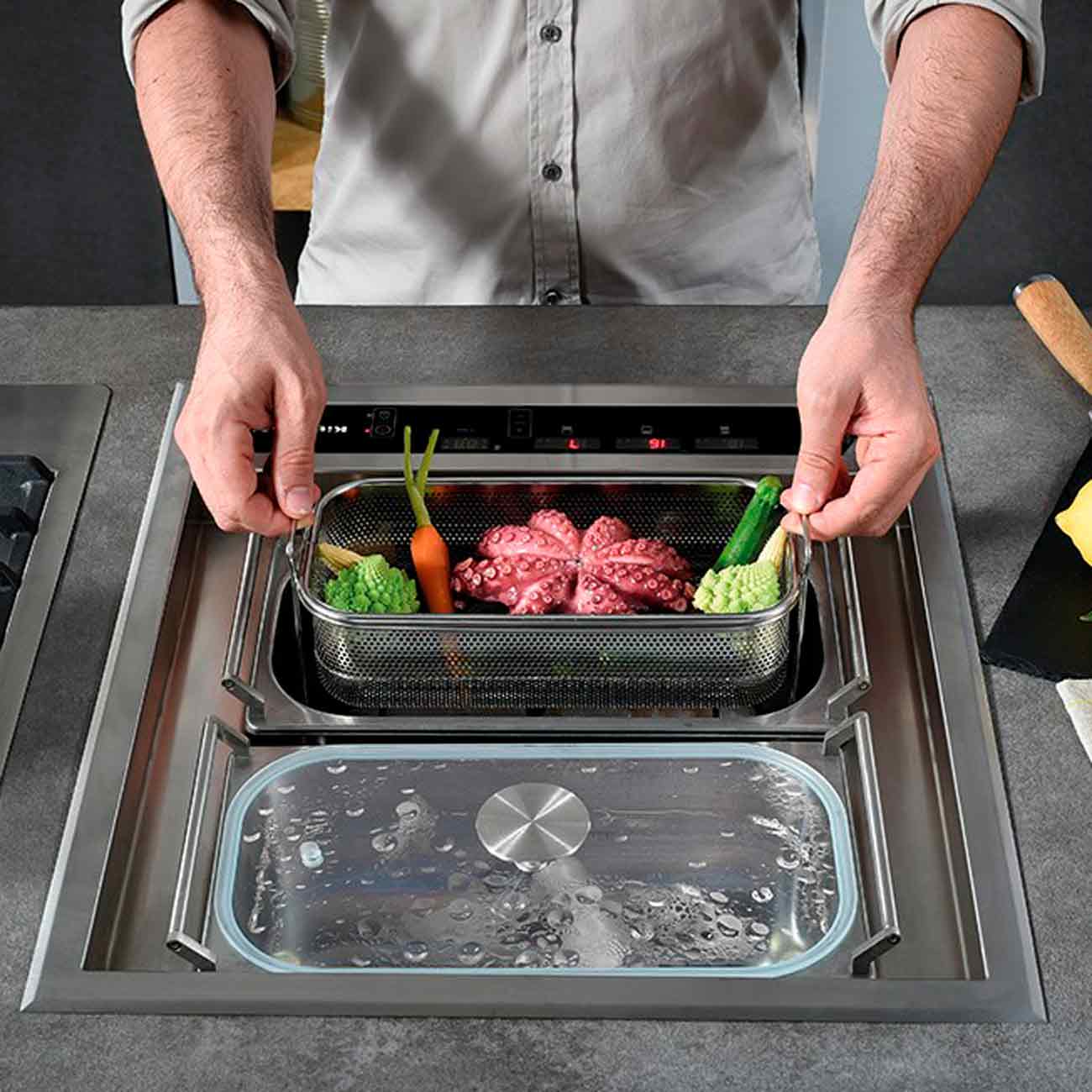 Встраиваемая индукционная панель независимая KitchenAid KHCMF 45000