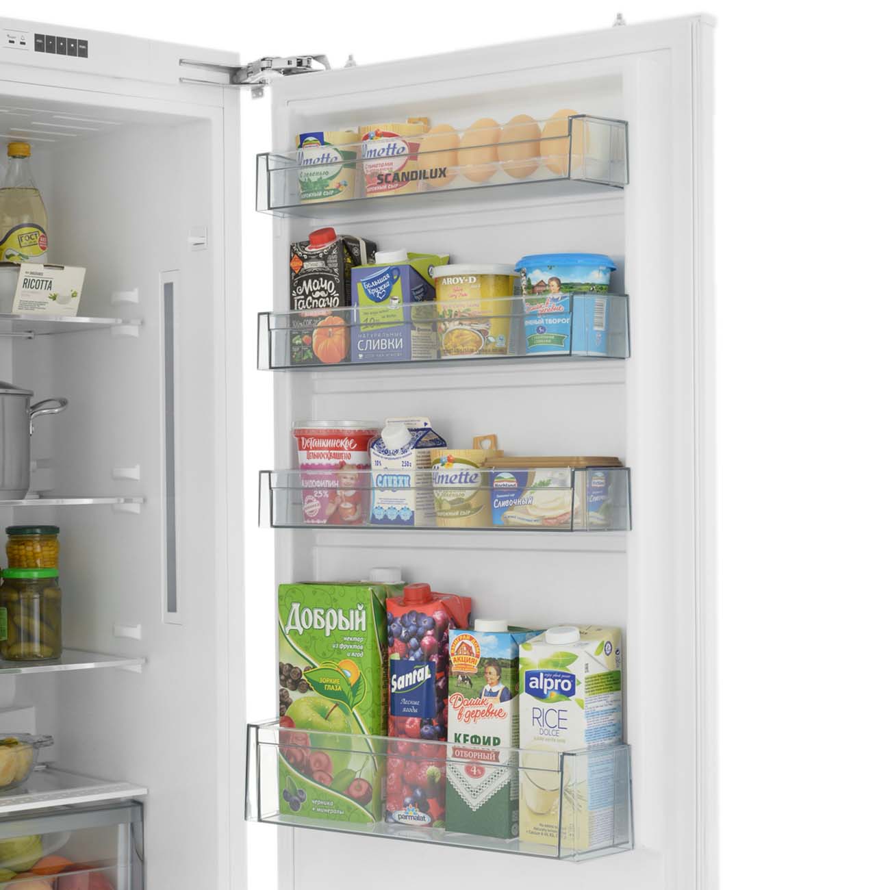 Встраиваемый холодильник комби Scandilux CFFBI 256 E