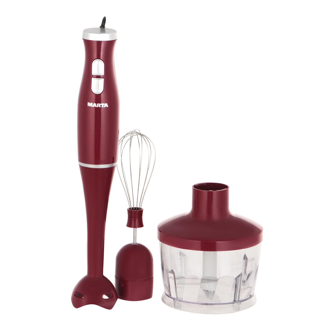 Погружной блендер Marta MT-1561 Vinous гранат фото