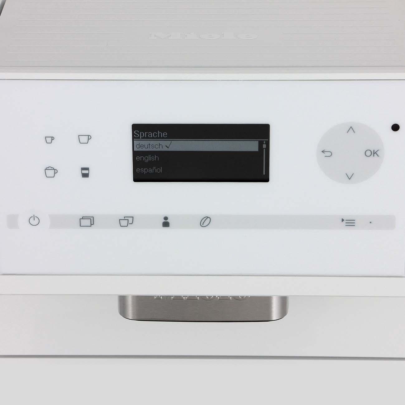 Кофемашина автоматическая Miele CM6150 LOWE белый лотос