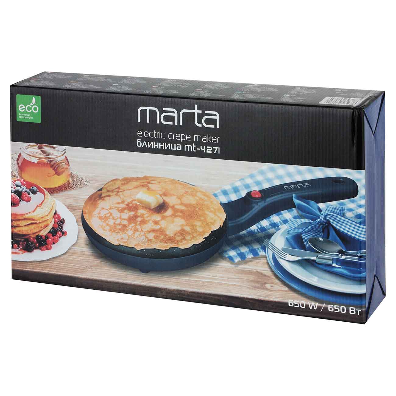 Электроблинница Marta MT-4271 White жемчужный