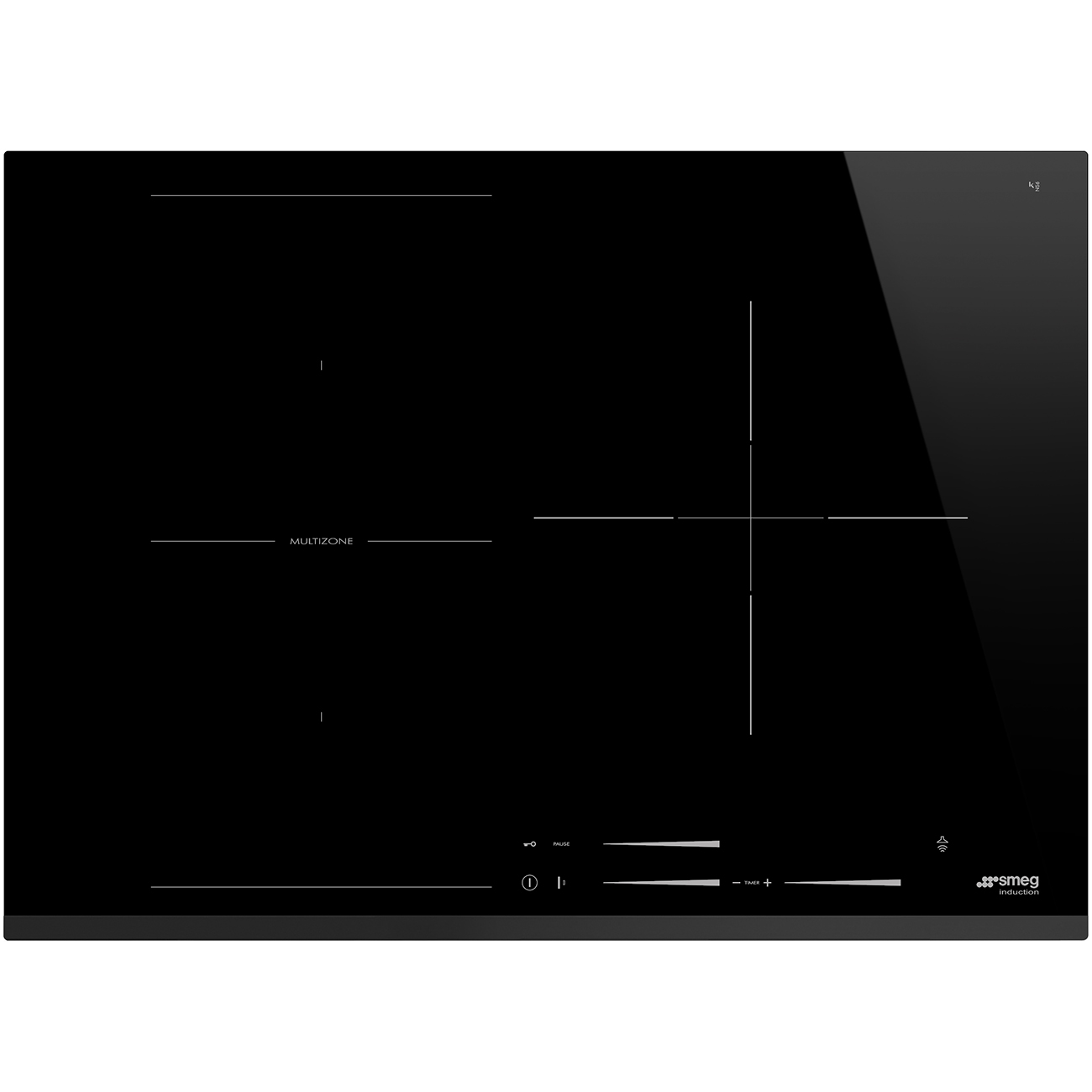 Встраиваемая индукционная панель независимая Премиум Smeg SI1M7733B