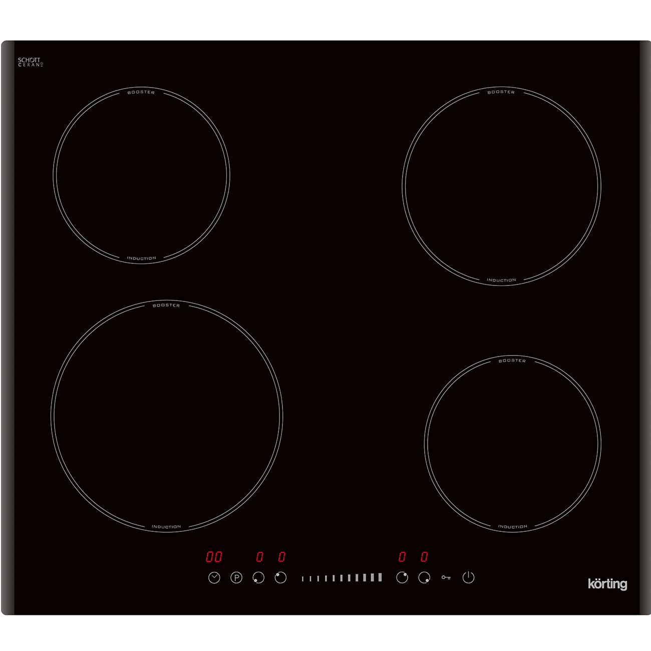 Встраиваемая индукционная панель независимая Korting HI 64540 B