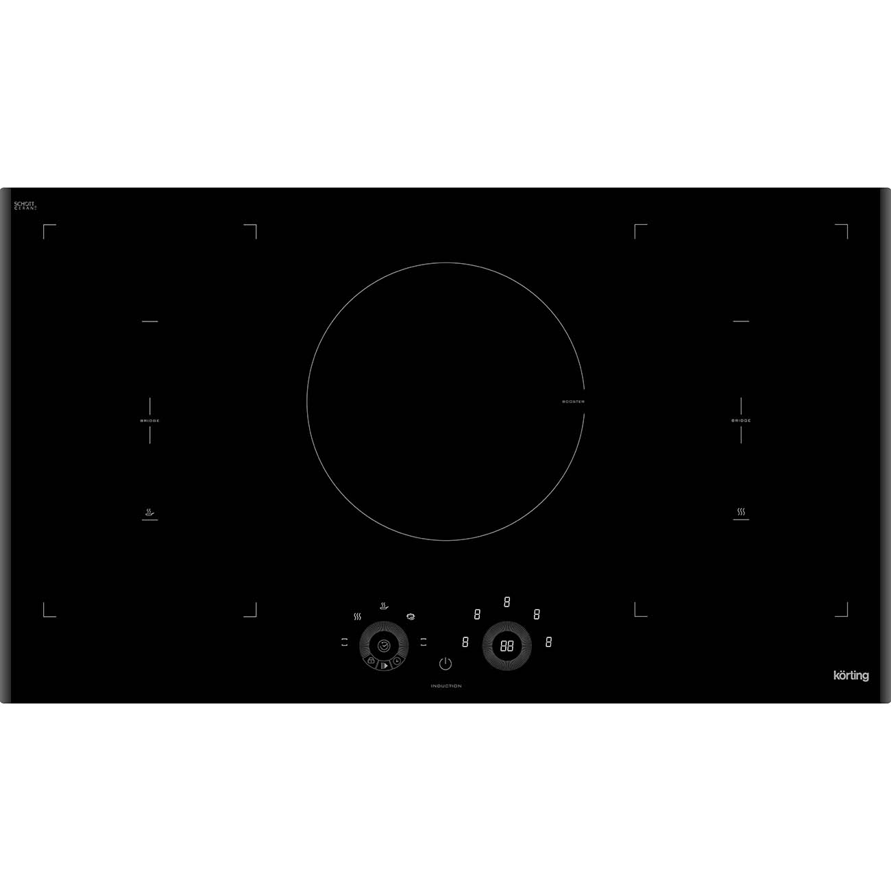 Встраиваемая индукционная панель независимая Korting HIB 95750 B Smart