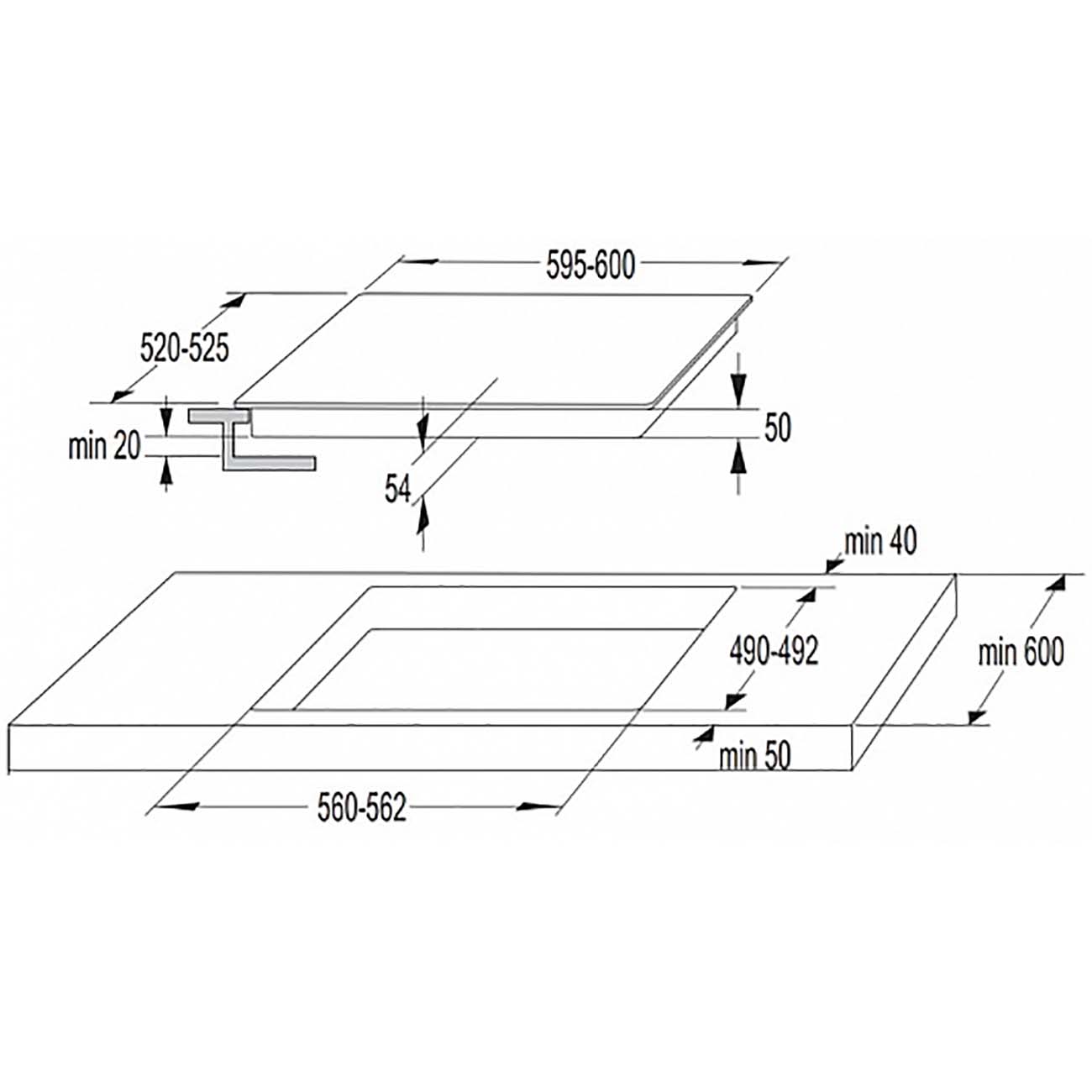 Встраиваемая электрическая панель Korting HK 63052 B