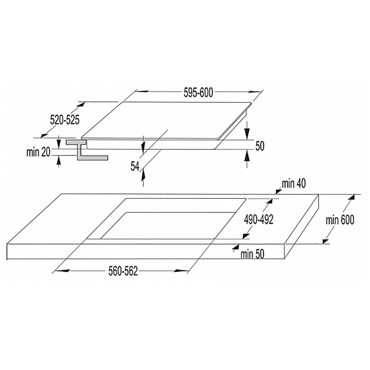 Встраиваемая электрическая панель Korting HK 63052 X