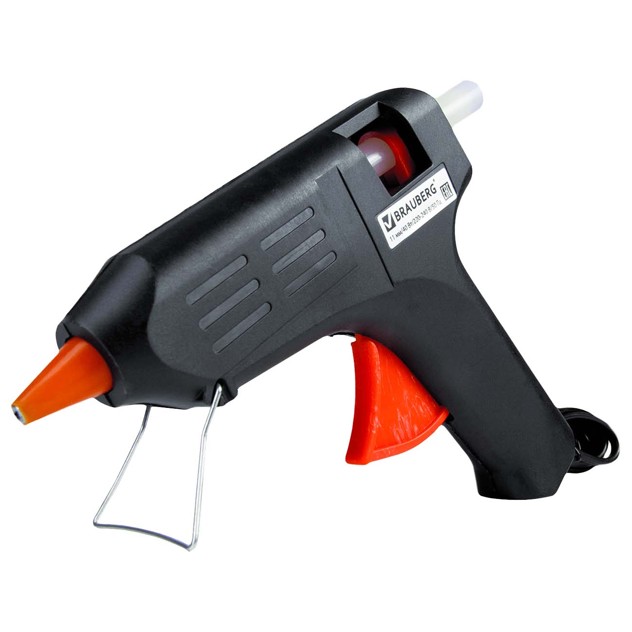 Пистолет клеевой Brauberg 40Вт для стержня 11мм (670323) фото
