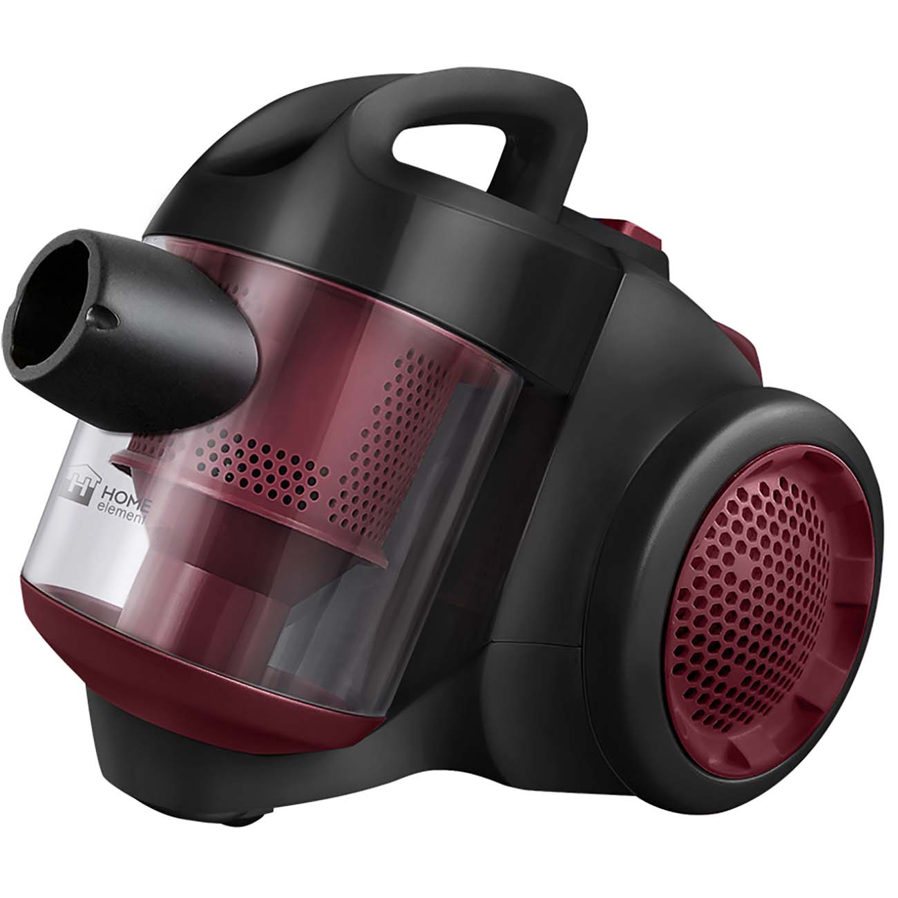 Пылесос с контейнером для пыли Home Element HE-VC1809 Vinous гранат