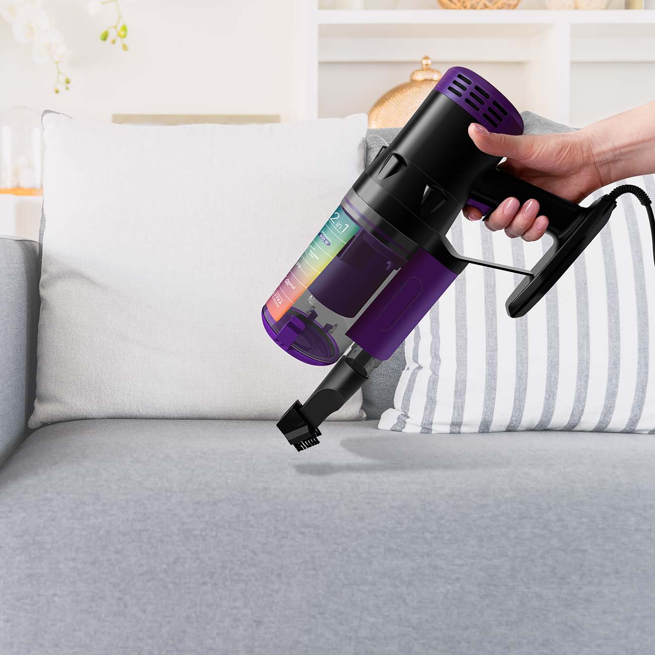 Пылесос ручной (handstick) Vixter VCW-3800 фиолетовый