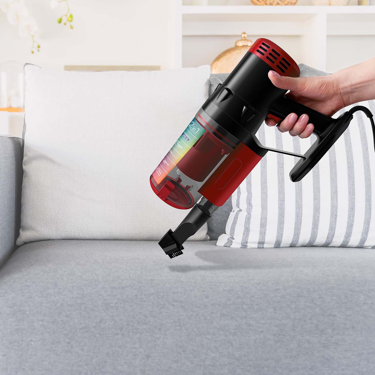 Пылесос ручной (handstick) Vixter VCW-3800 красный