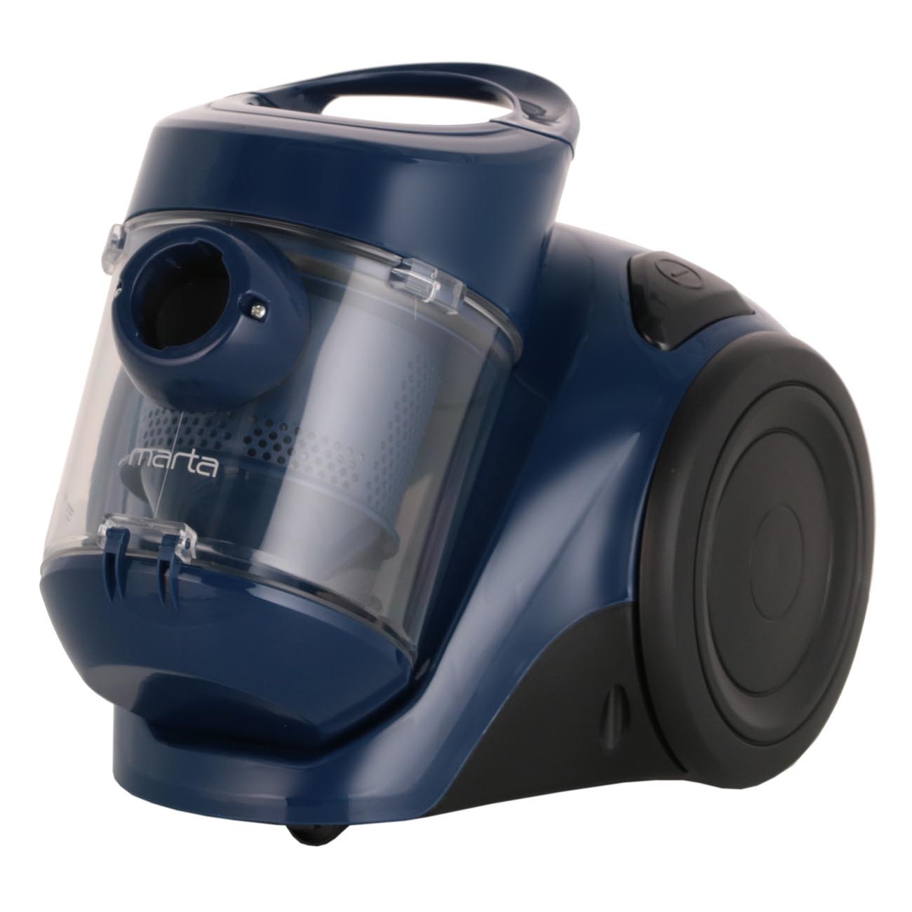 Пылесос с контейнером для пыли Marta MT-1364 Blue сапфир