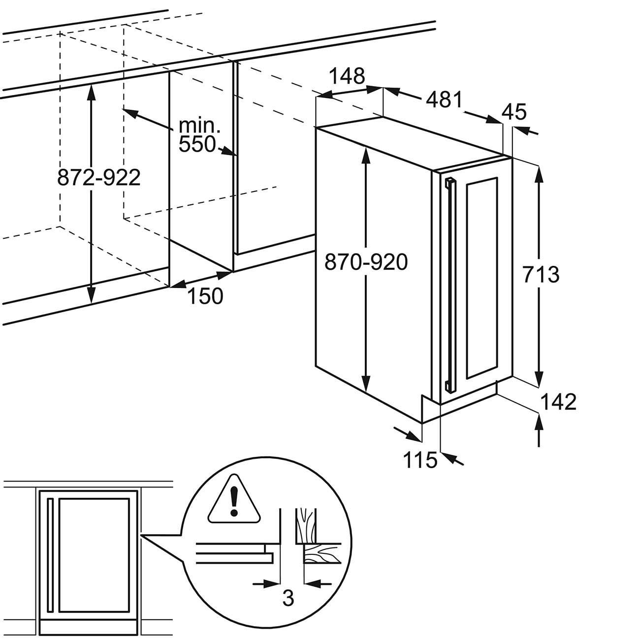 Встраиваемый винный шкаф Electrolux ERW0273AOA