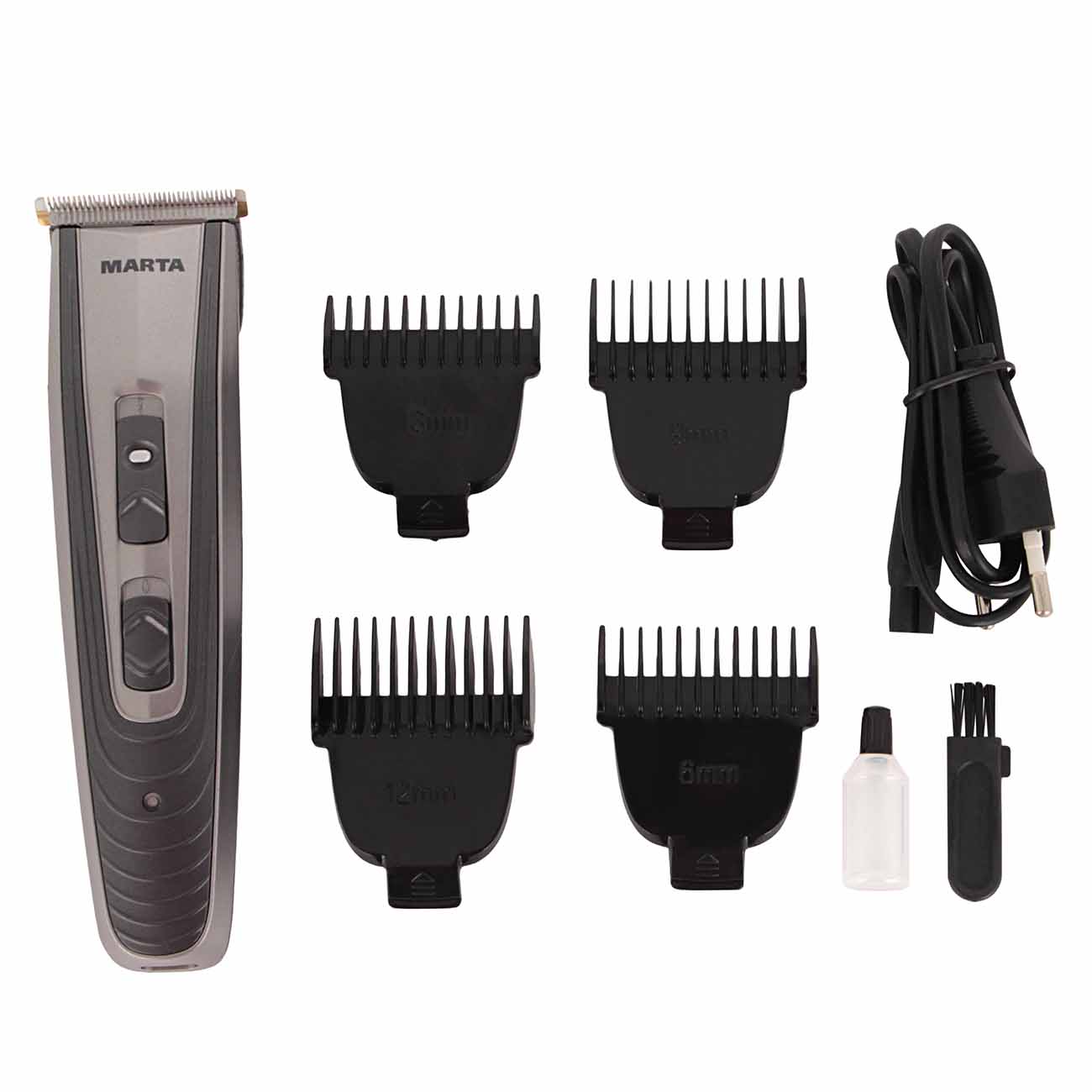 Машинка для стрижки волос Marta MT-2240 Grey жемчужный