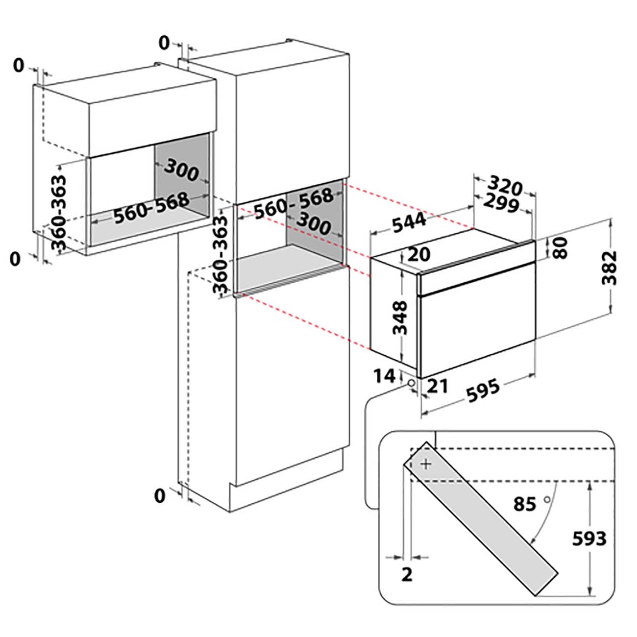 Встраиваемая микроволновая печь Whirlpool W7 MN840