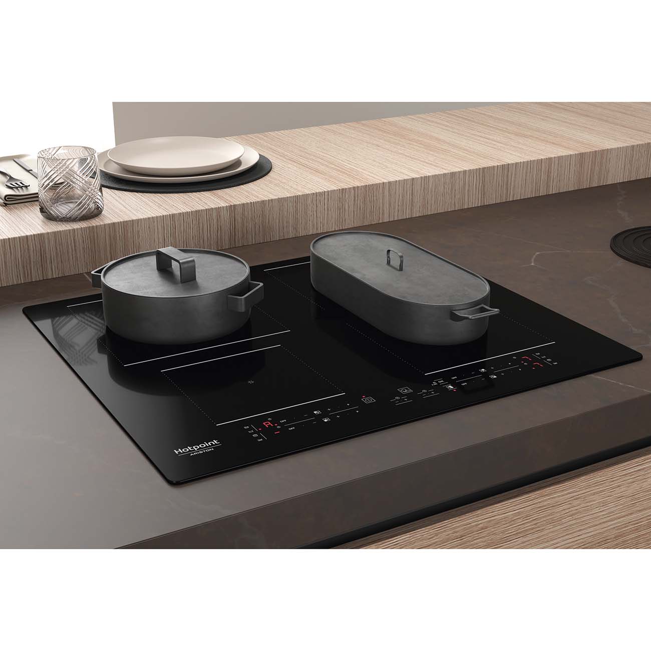 Встраиваемая индукционная панель независимая Hotpoint-Ariston HB 4860B NE