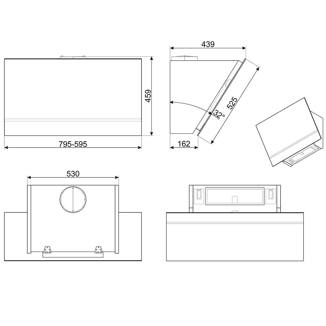 Вытяжка Smeg KV28N