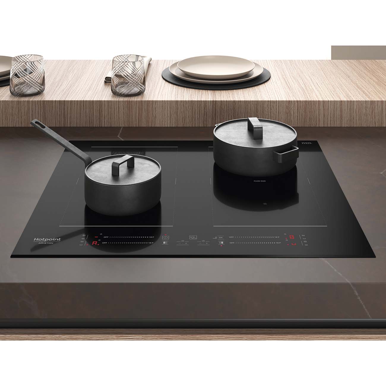 Встраиваемая индукционная панель независимая Hotpoint-Ariston HS 2560C BF