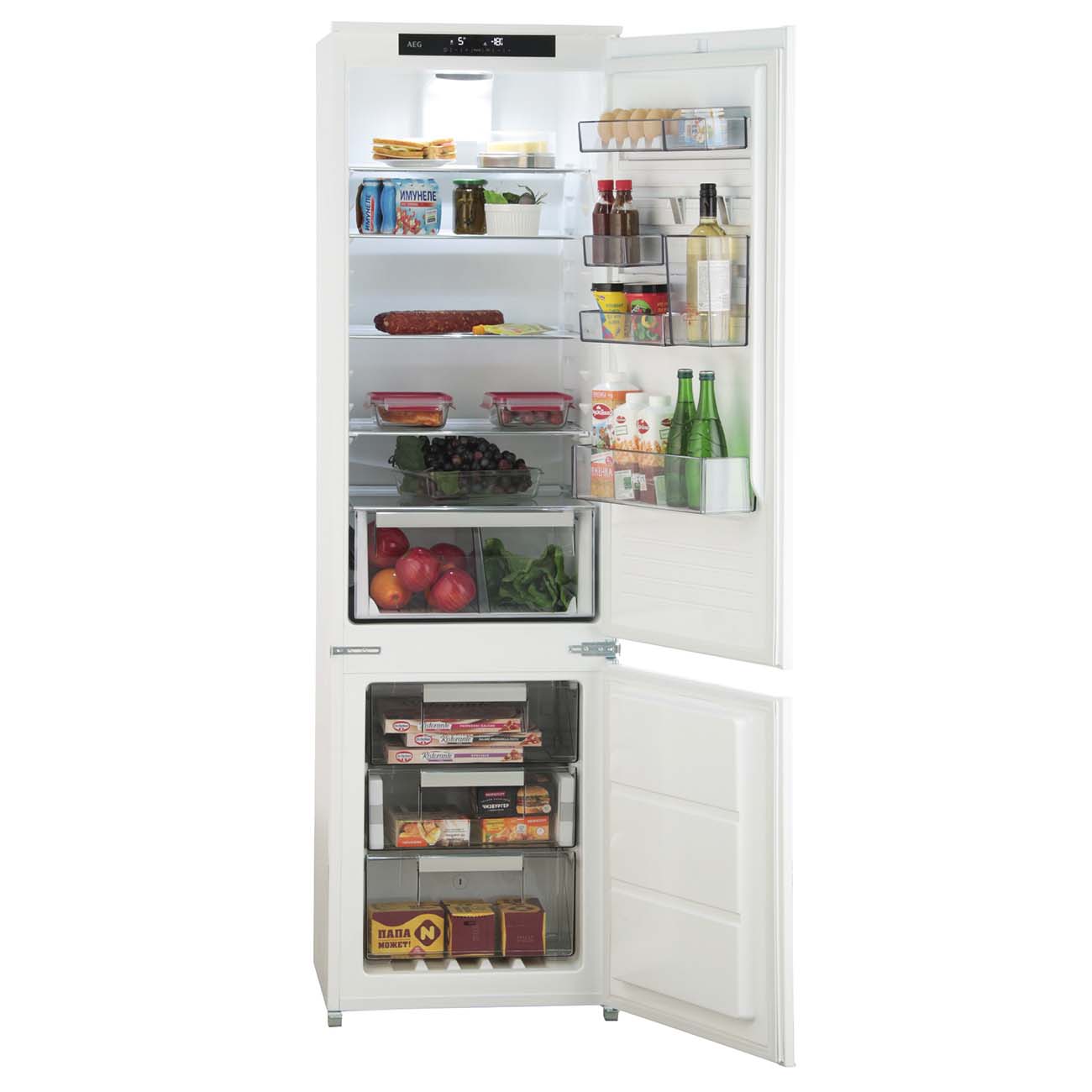 Встраиваемый холодильник комби AEG SCR819F8FS фото