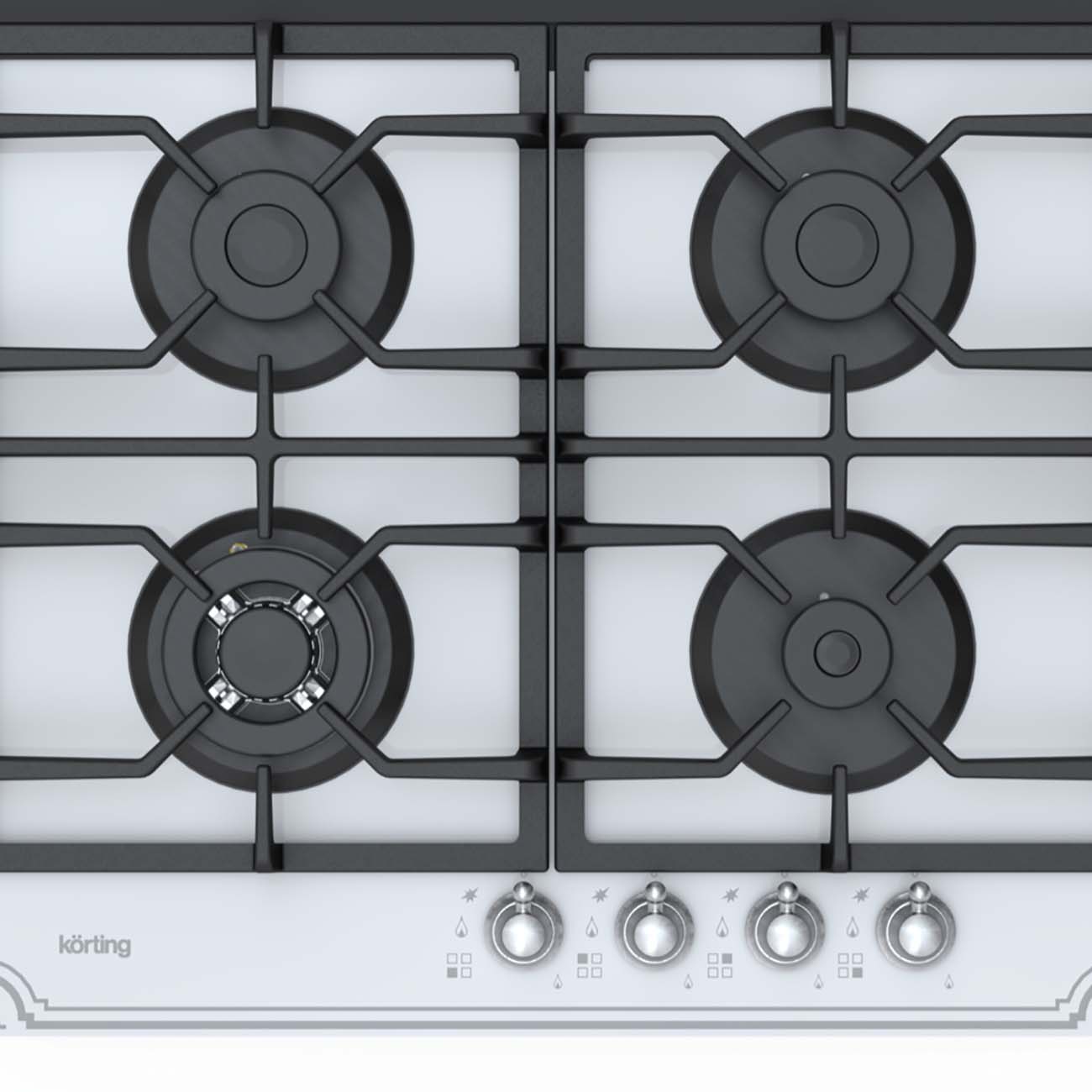 Встраиваемая газовая панель независимая Korting HGG 691 CTRW