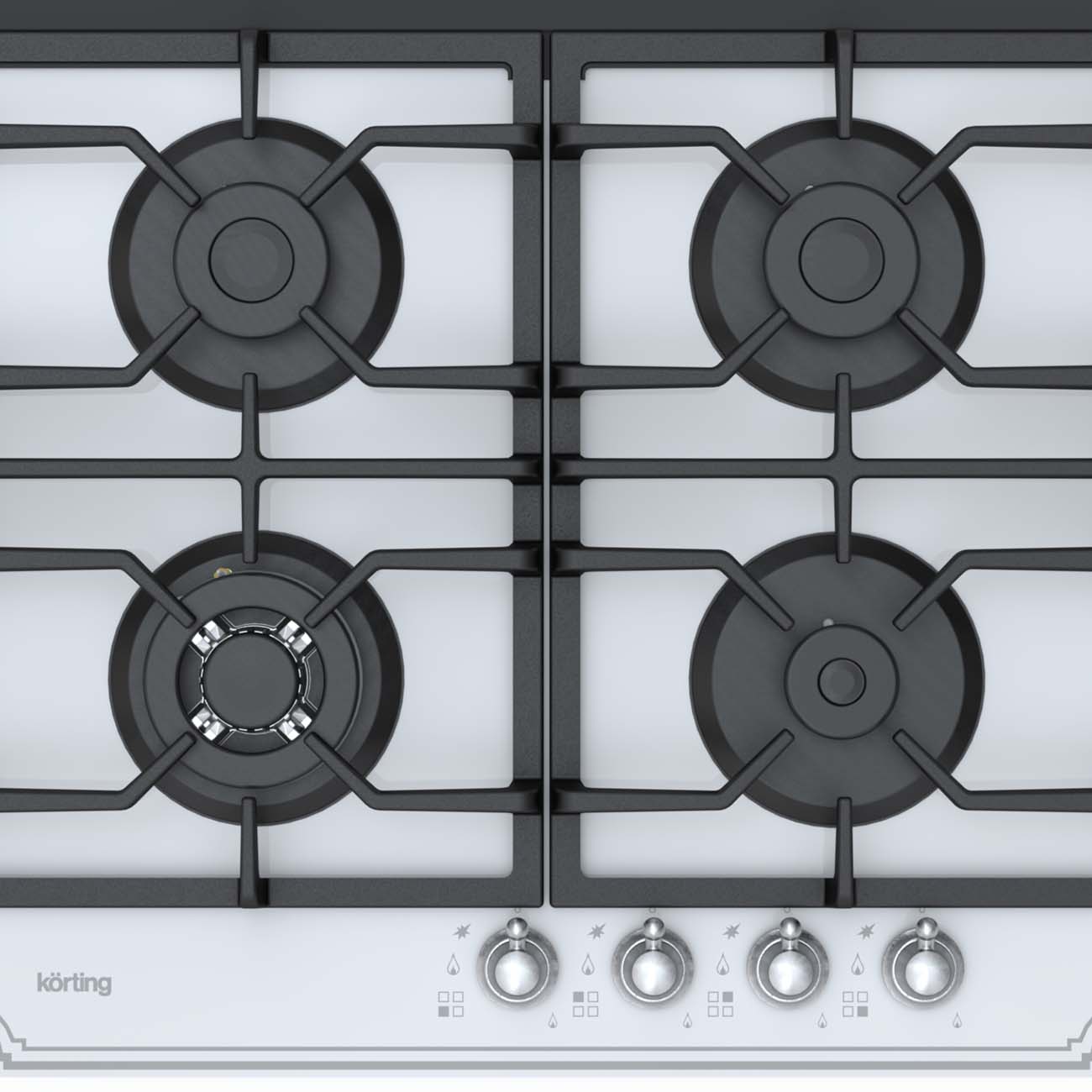 Встраиваемая газовая панель независимая Korting HGG 691 CTRW