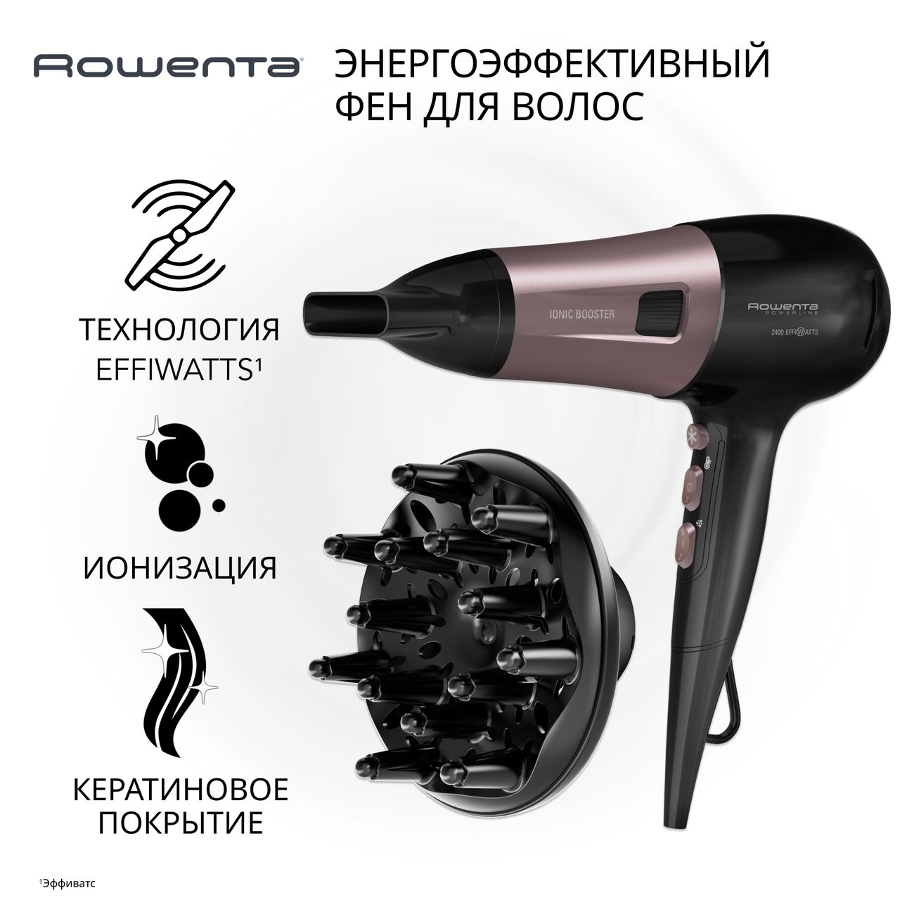 Фен Rowenta Powerline Premium Care CV5940F0