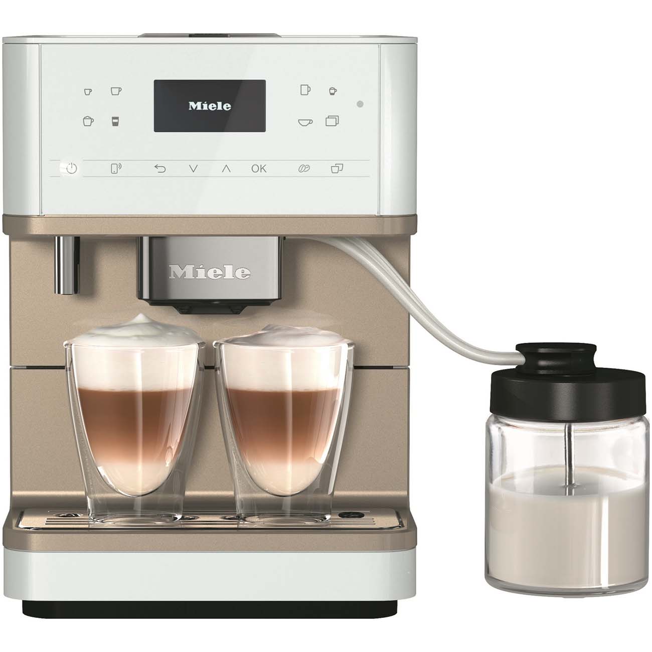 Кофемашина автоматическая Miele CM6360 белый металлик LOCM