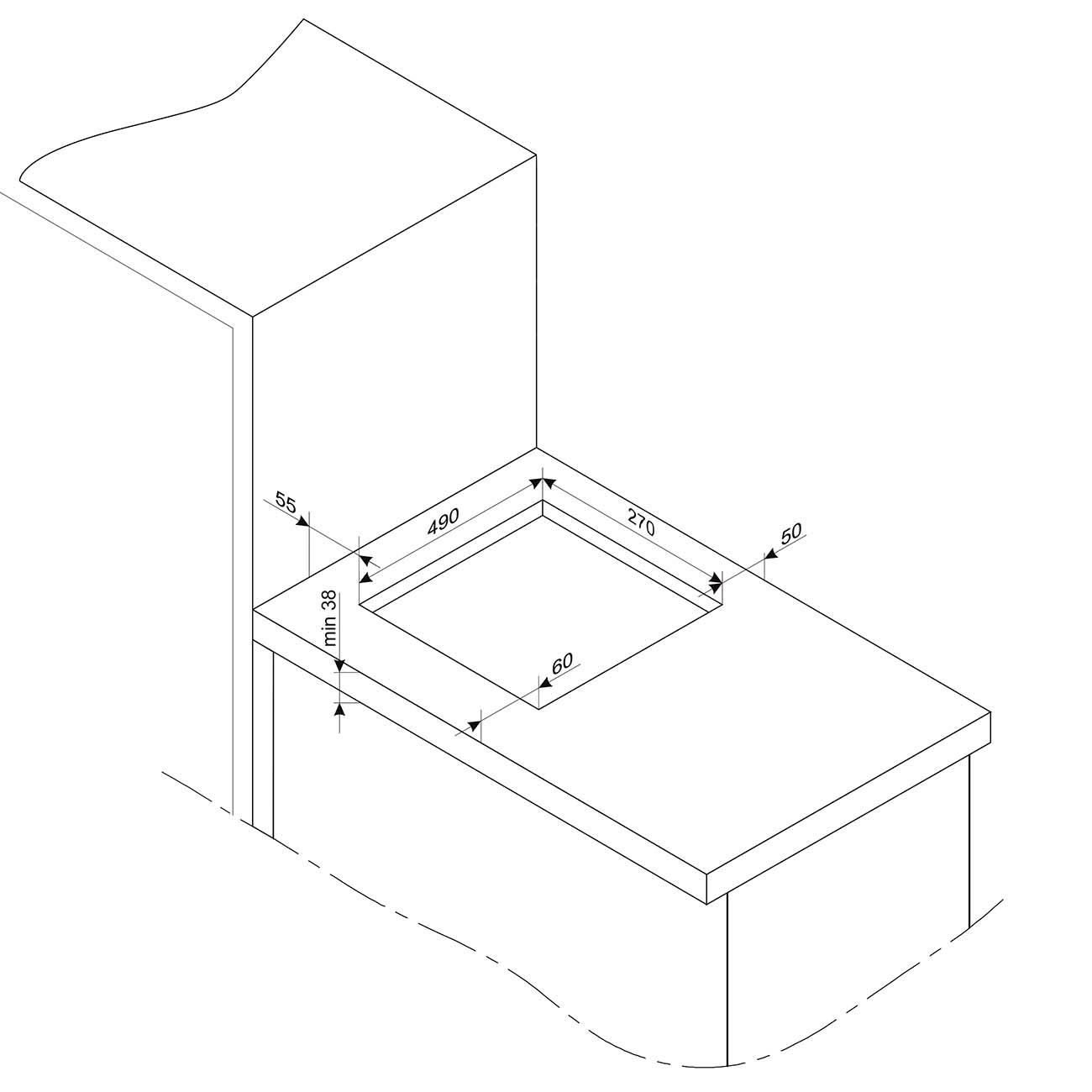Встраиваемая индукционная панель независимая Hansa BHI36277
