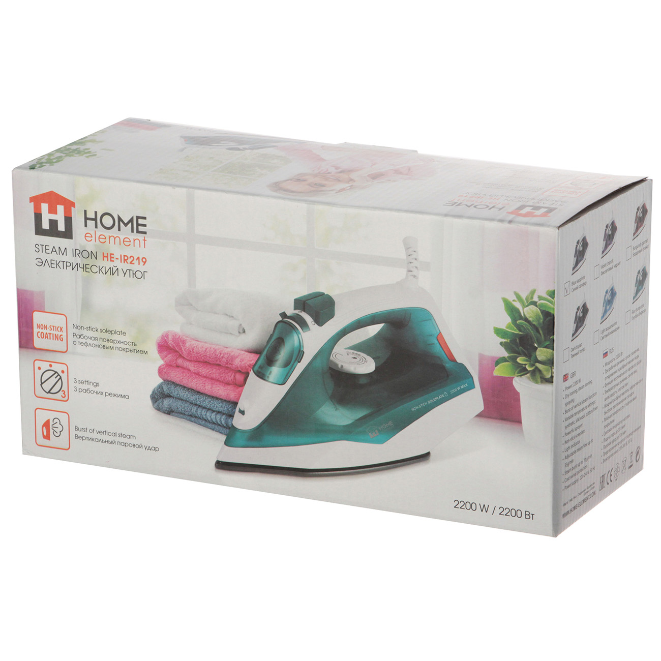 Утюг Home Element HE-IR219 Light морская волна