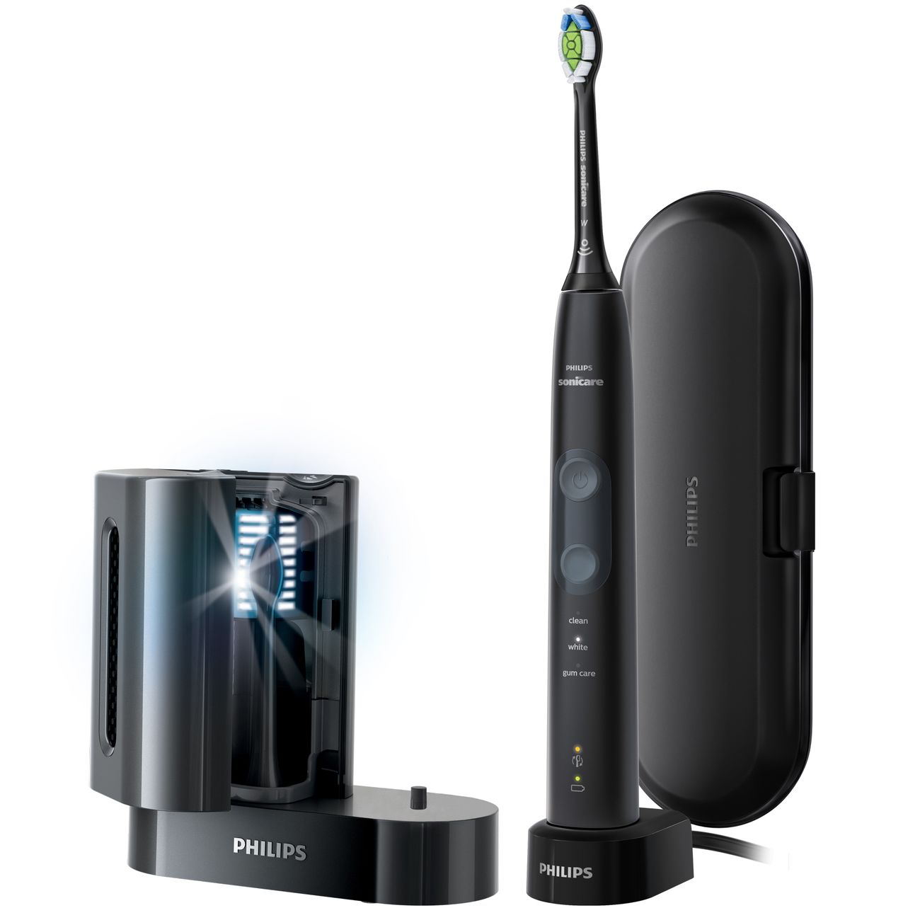 Электрическая зубная щетка Philips Sonicare ProtectiveClean 5100 HX6850/57 с УФ-дезинфектором фото