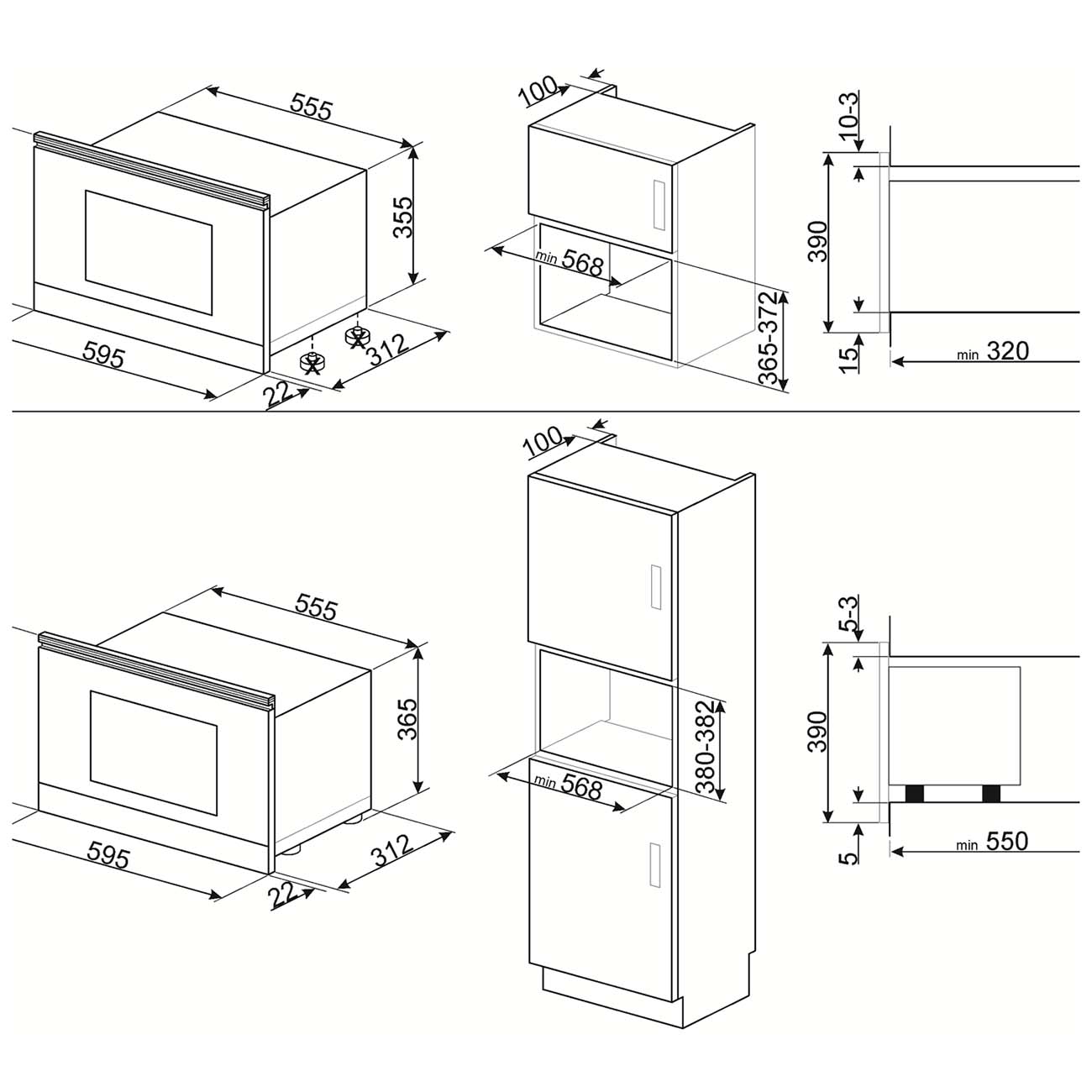 Встраиваемая микроволновая печь Премиум Smeg MP722PO