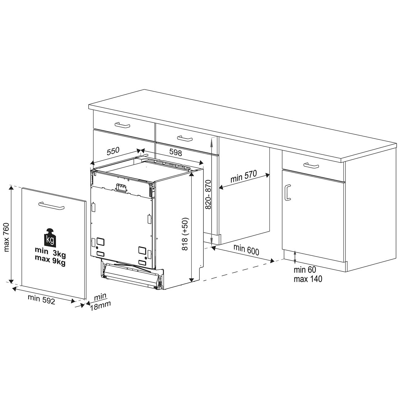 Встраиваемая посудомоечная машина Kuppersbusch G 6500.0 V