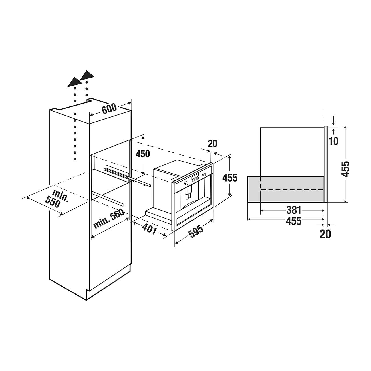 Встраиваемая кофемашина Премиум Kuppersbusch CKV 6550.0 G9 Grey