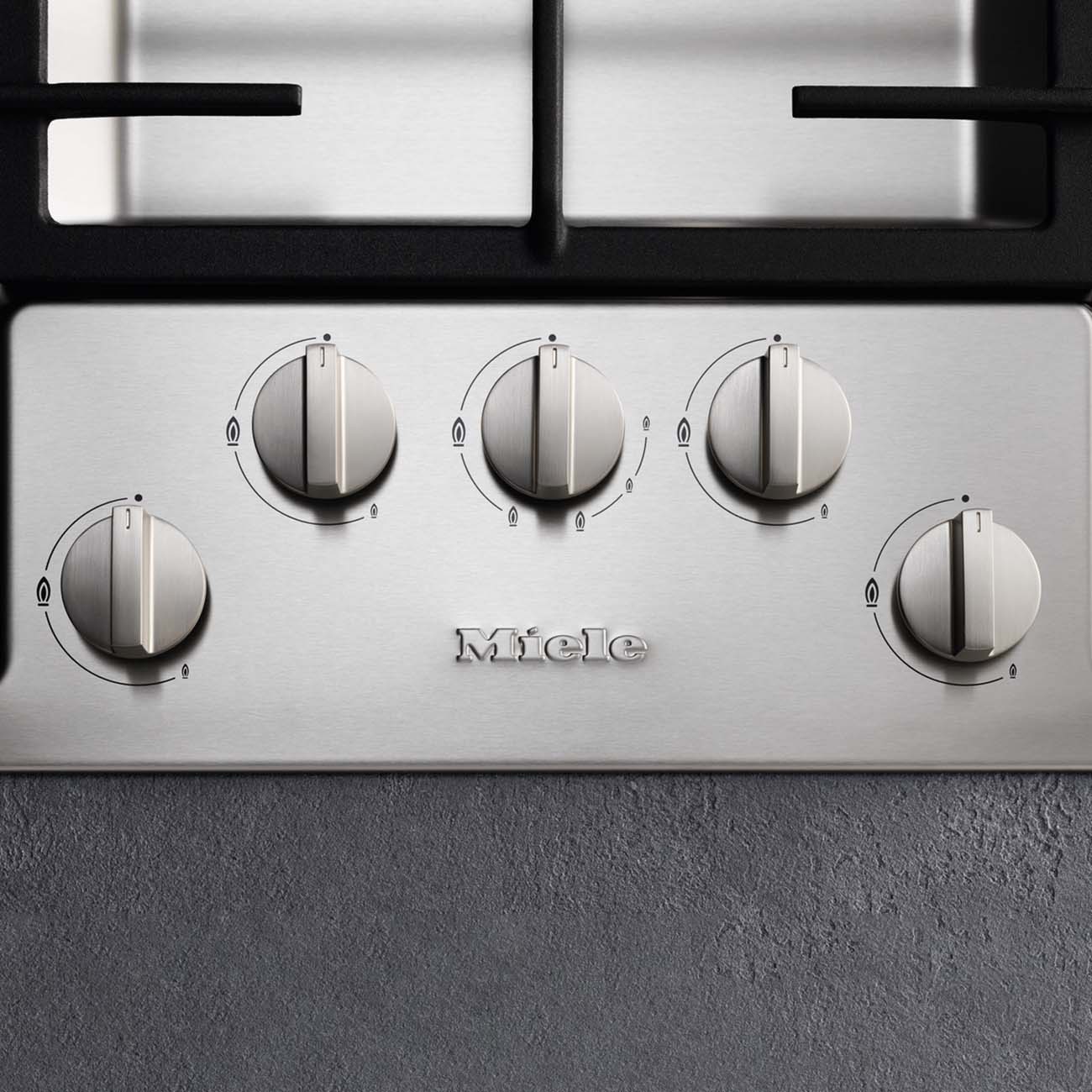 Встраиваемая газовая панель независимая Miele KM2356-1 сталь