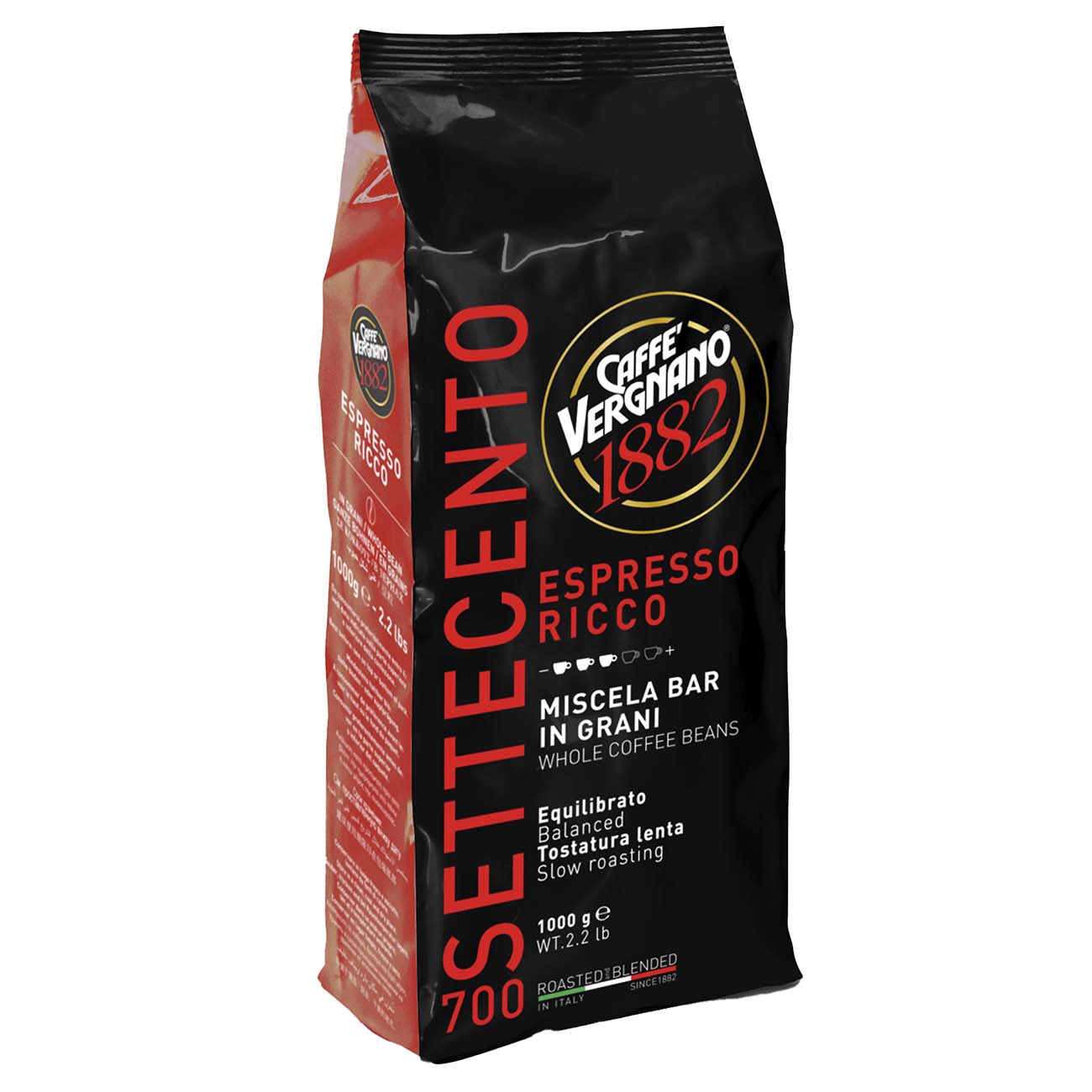 Кофе в зернах Vergnano Espresso 700, 1000 г