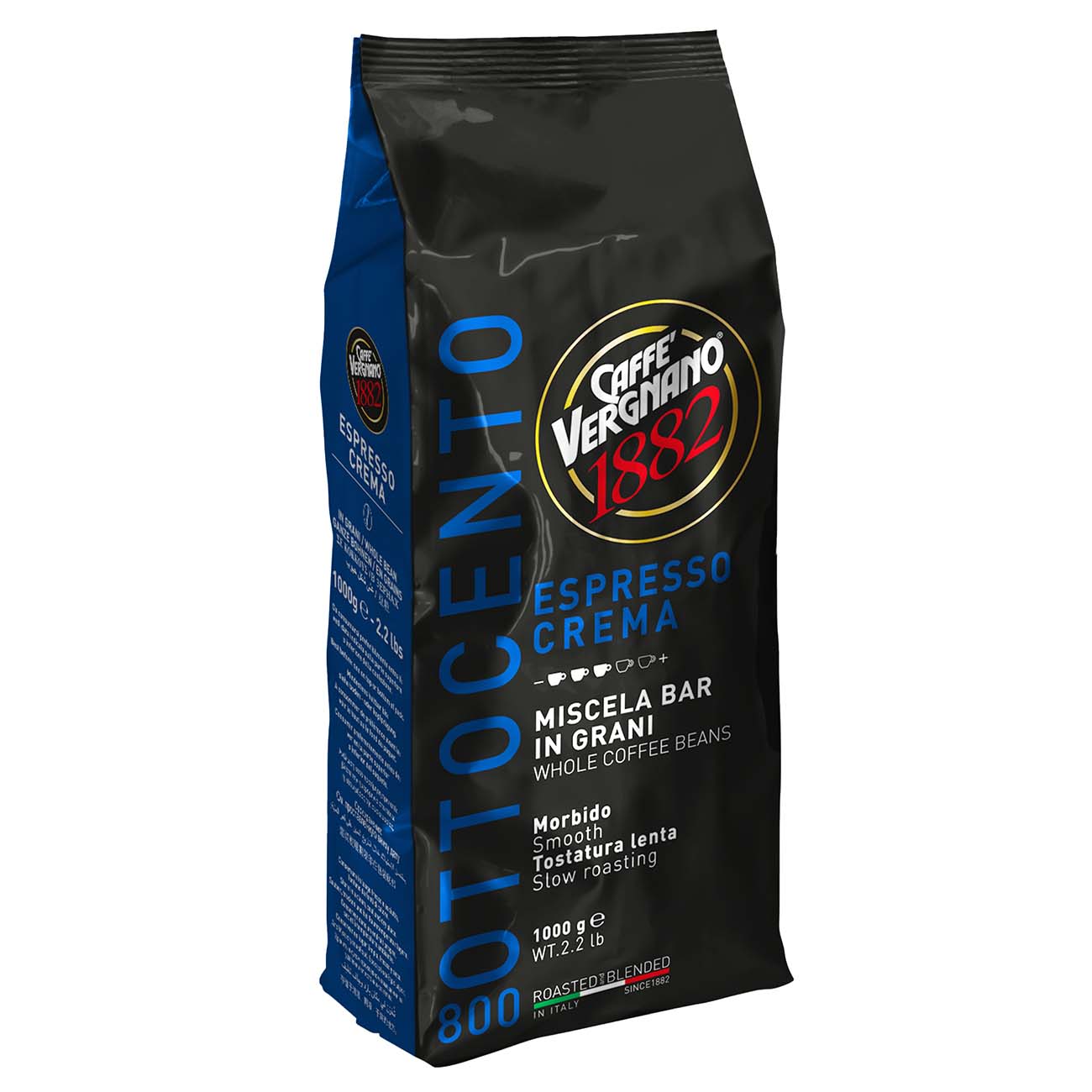 Кофе в зернах Vergnano Espresso 800, 1000 г