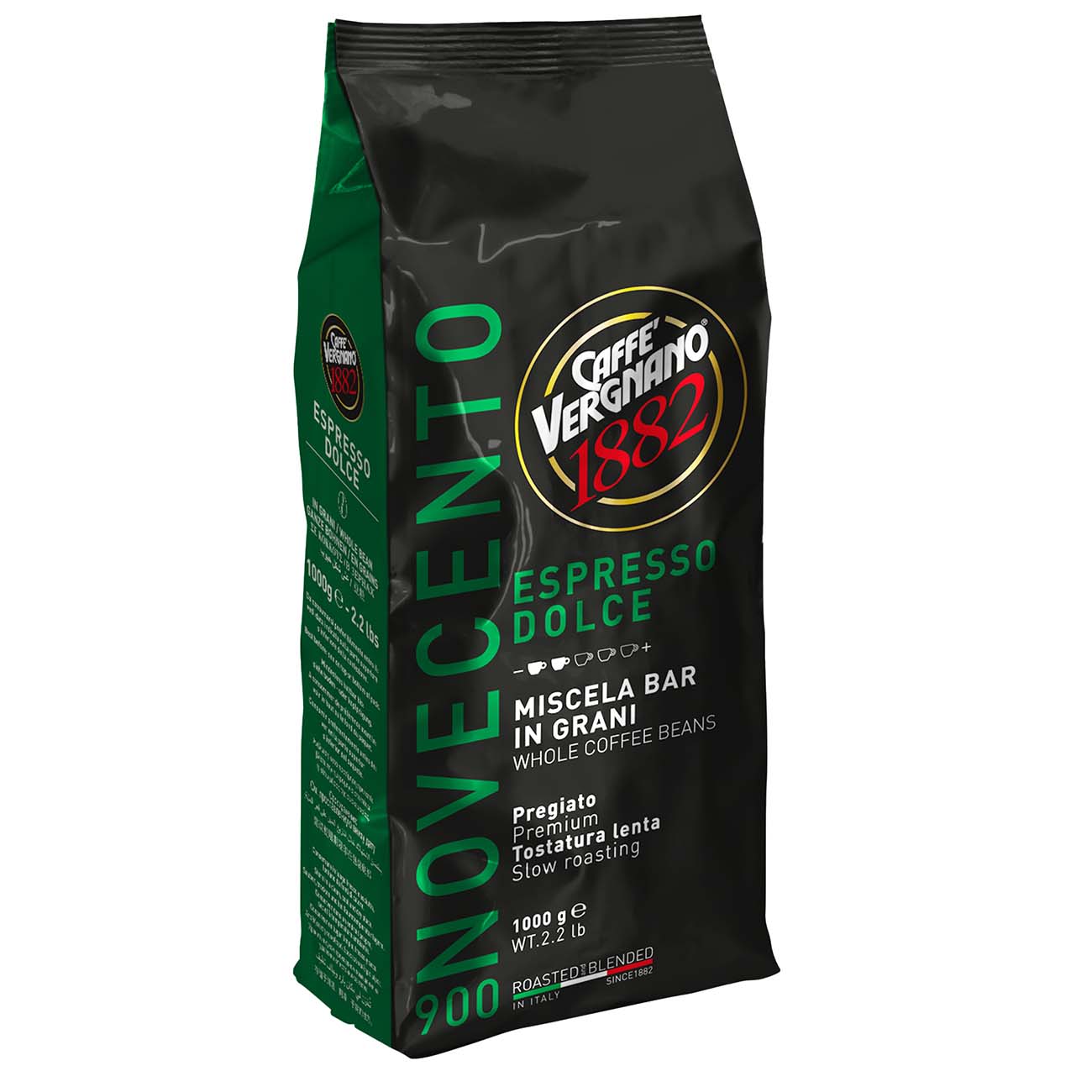 Кофе в зернах Vergnano Espresso 900, 1000 г