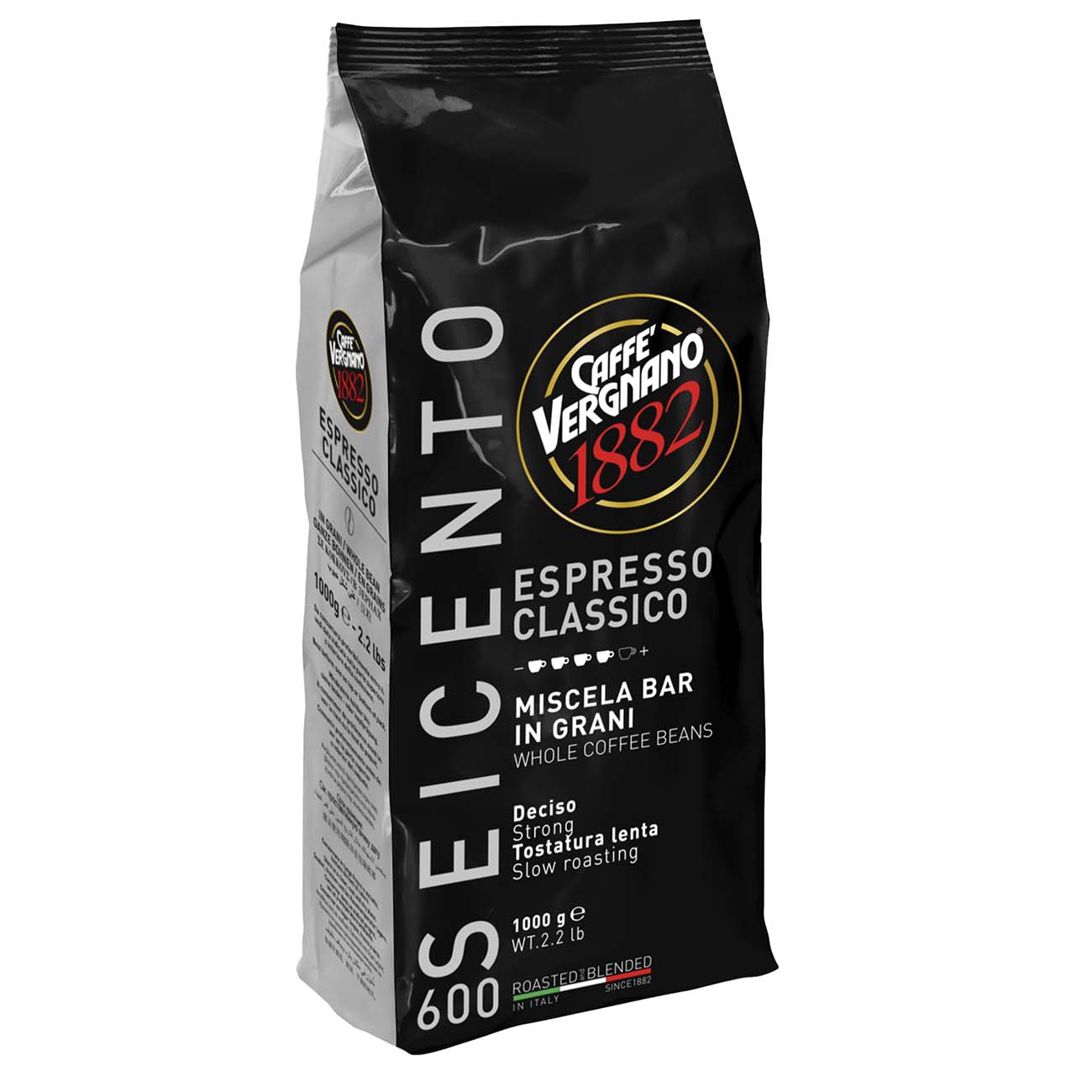 Кофе в зернах Vergnano Espresso 600, 1000 г