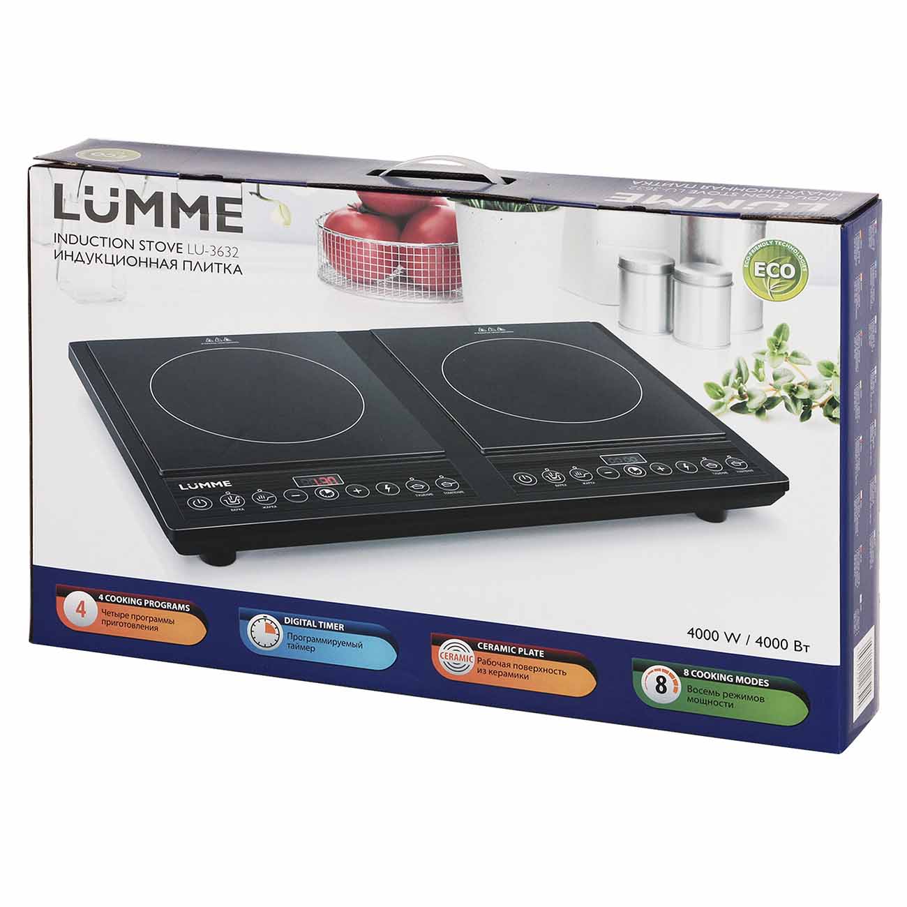 Электроплитка Lumme LU-3632 black pearl