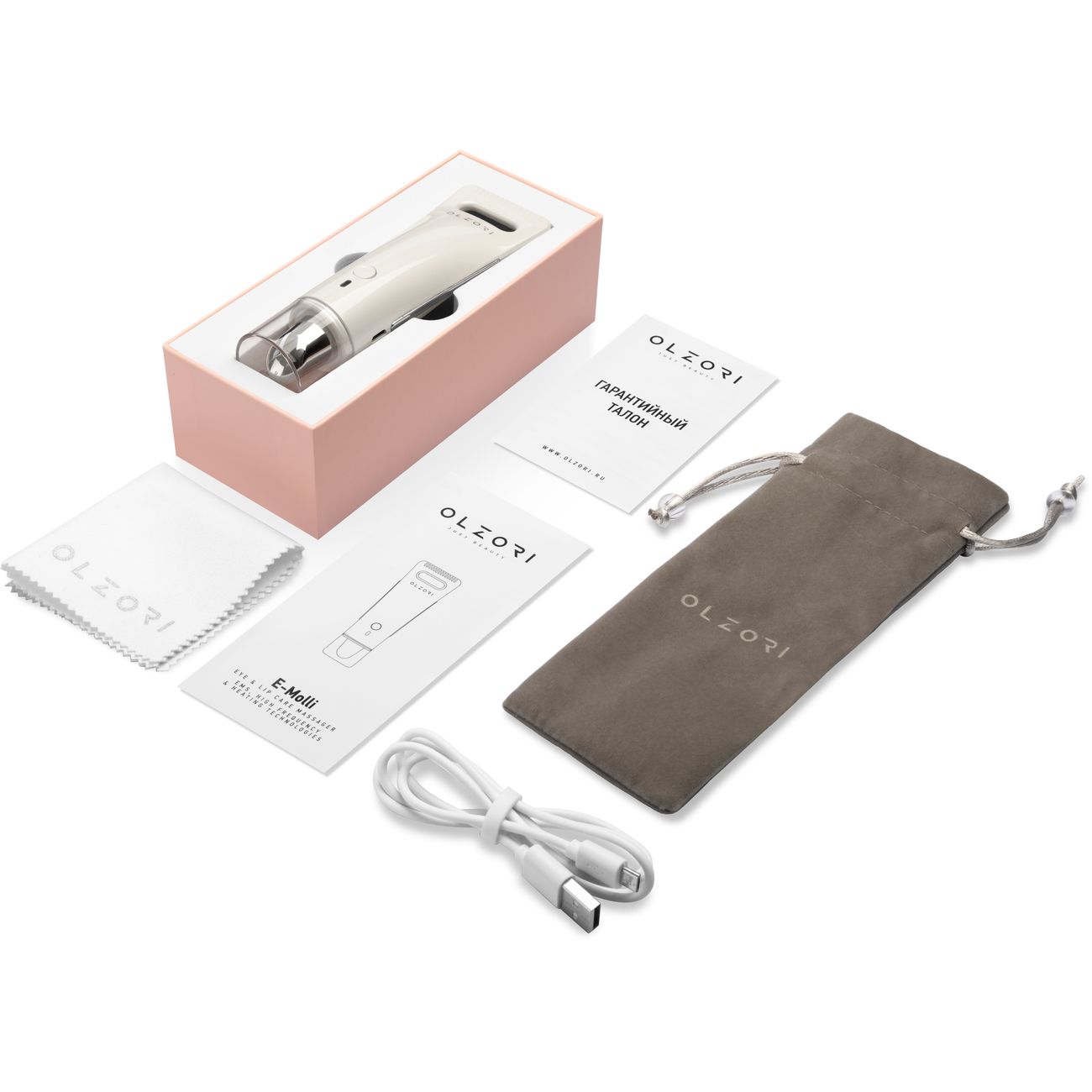 Прибор для ухода за лицом Olzori E-Molli-white